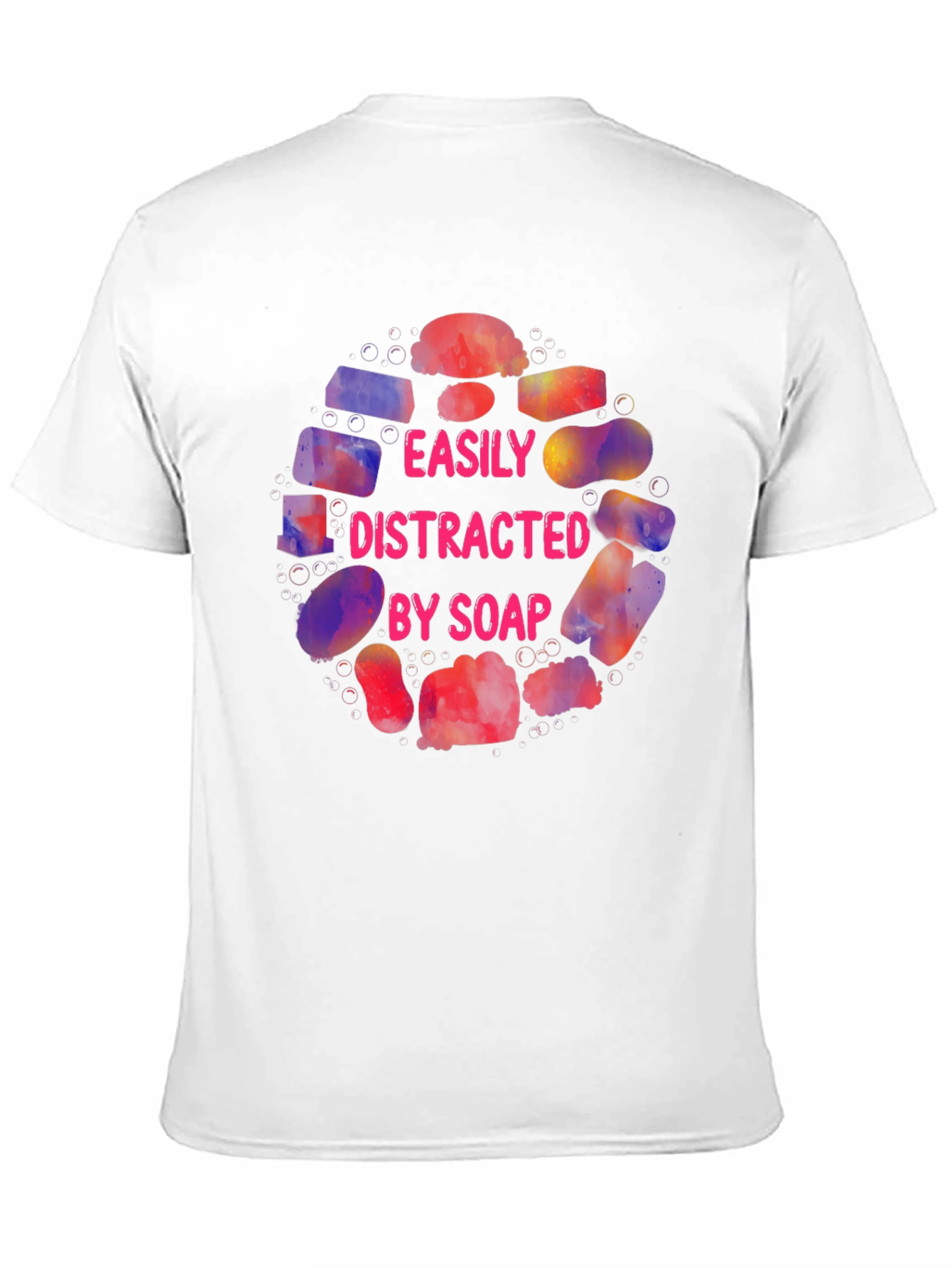 Black Easily Distracted By Soap Graphic T-Shirt view 11