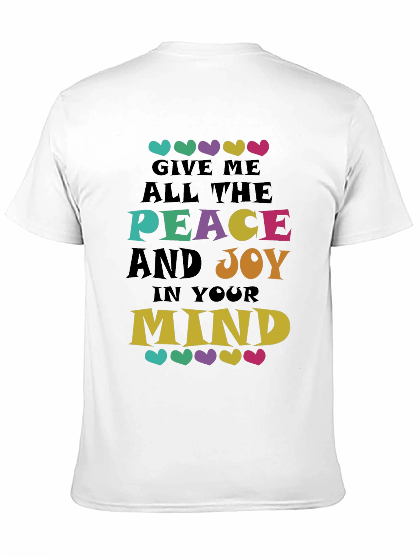 Black Peace and Joy Graphic Tee - Soft Cotton Blend view 11