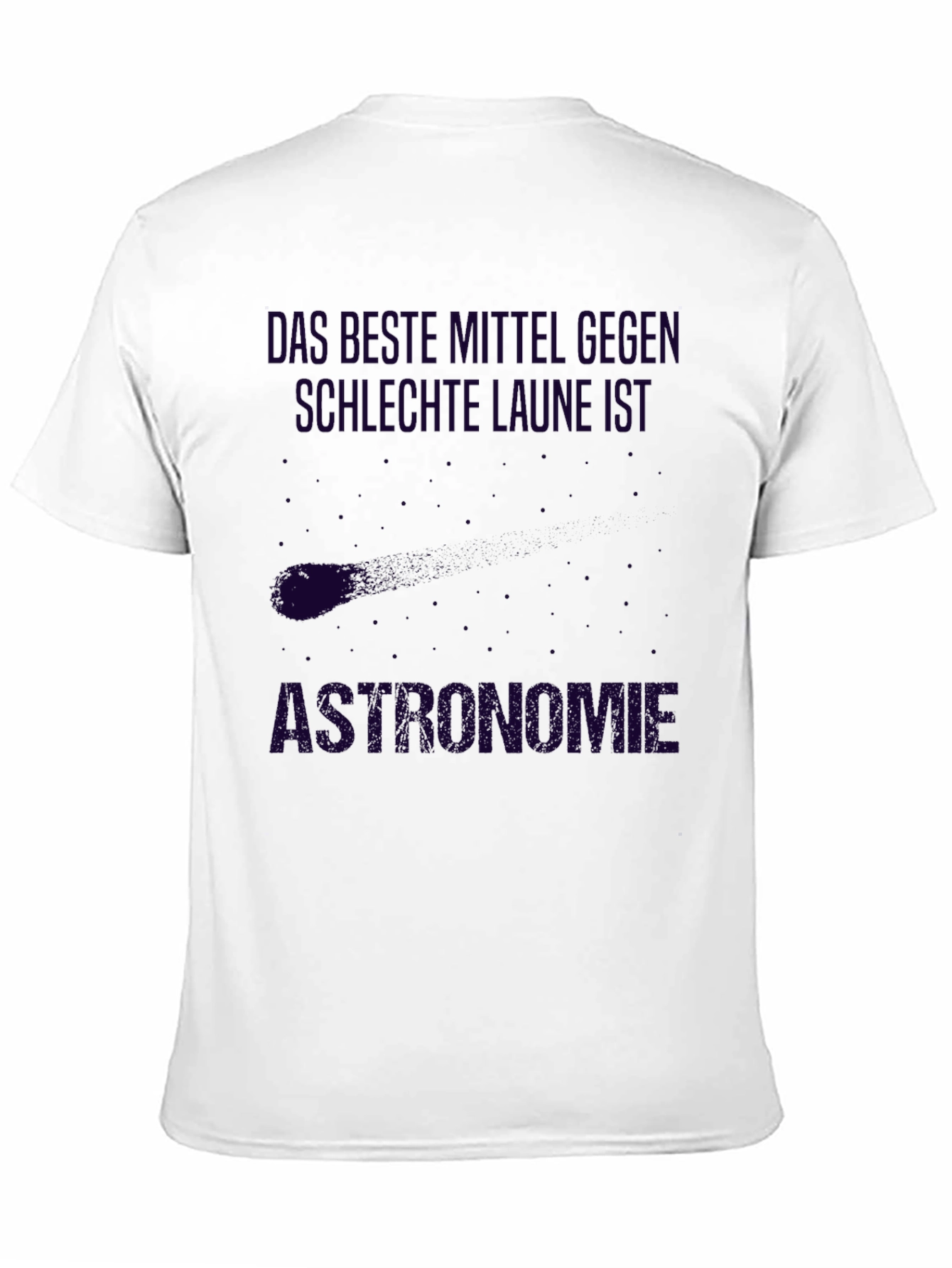 Black Astronomie T-Shirt, Funny Astronomy Shirt, German Text view 11