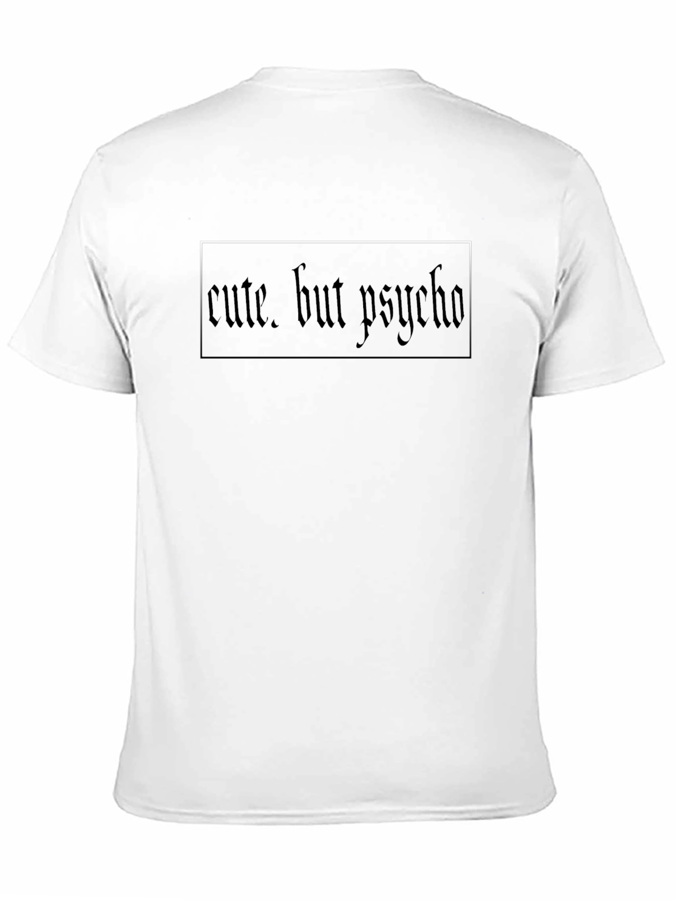 Black Cute But Psycho Black Graphic Tee view 11