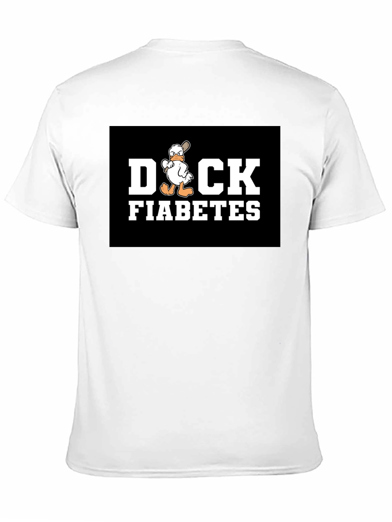Black Duck Fiabetes T-Shirt - Funny Cartoon Graphic Tee view 11