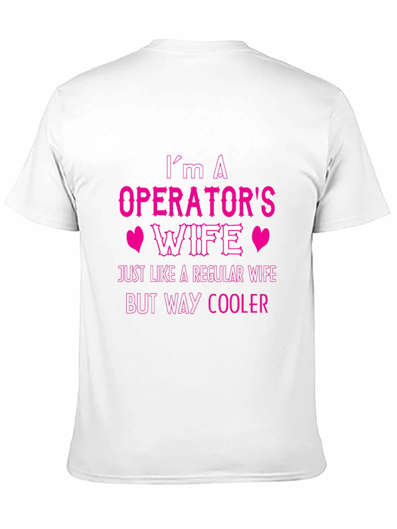 Black Operator's Wife T-Shirt - Cool Wife Tee view 11