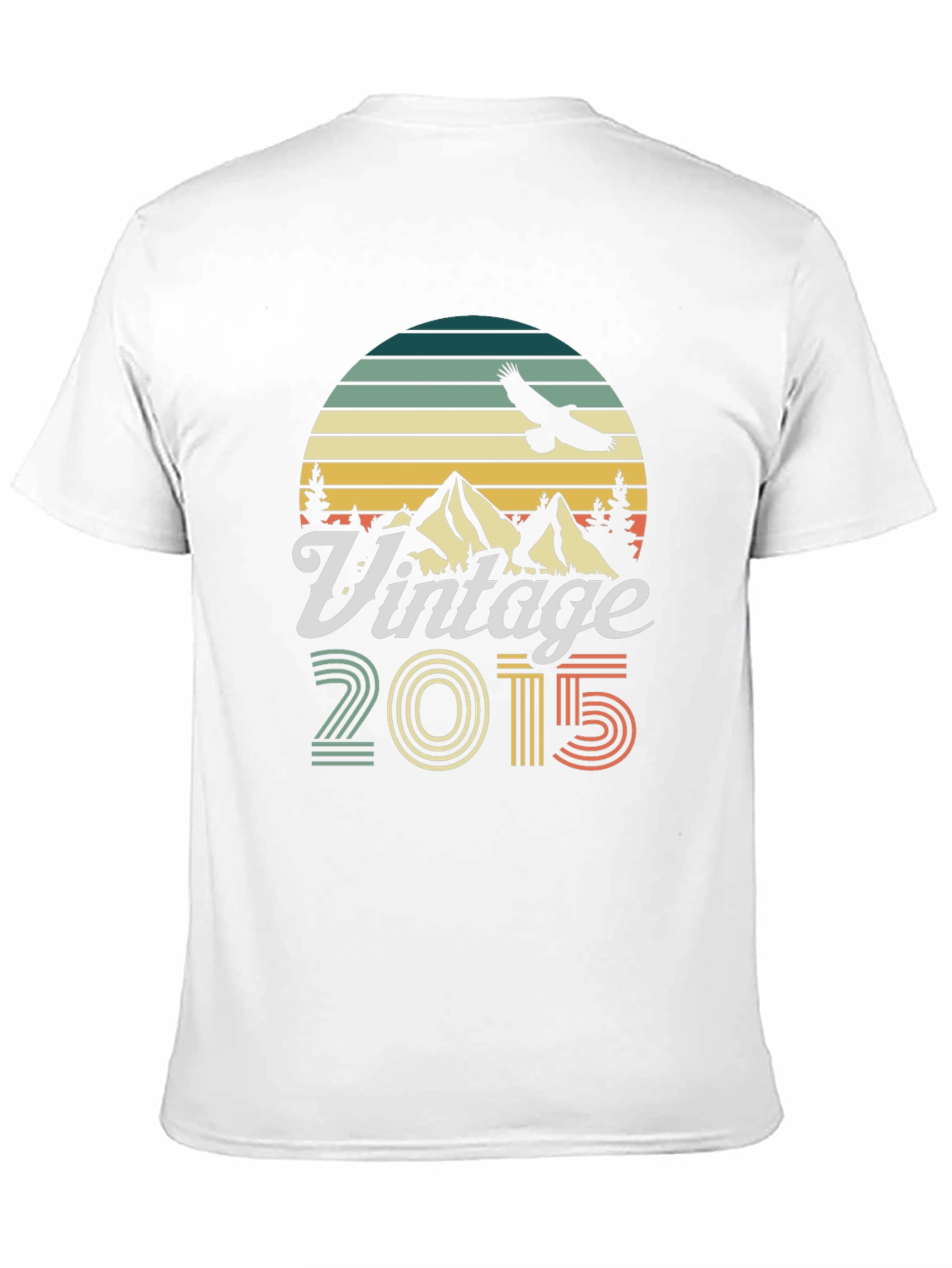 Black Vintage 2015 Graphic T-Shirt Retro Birthday Gift view 11