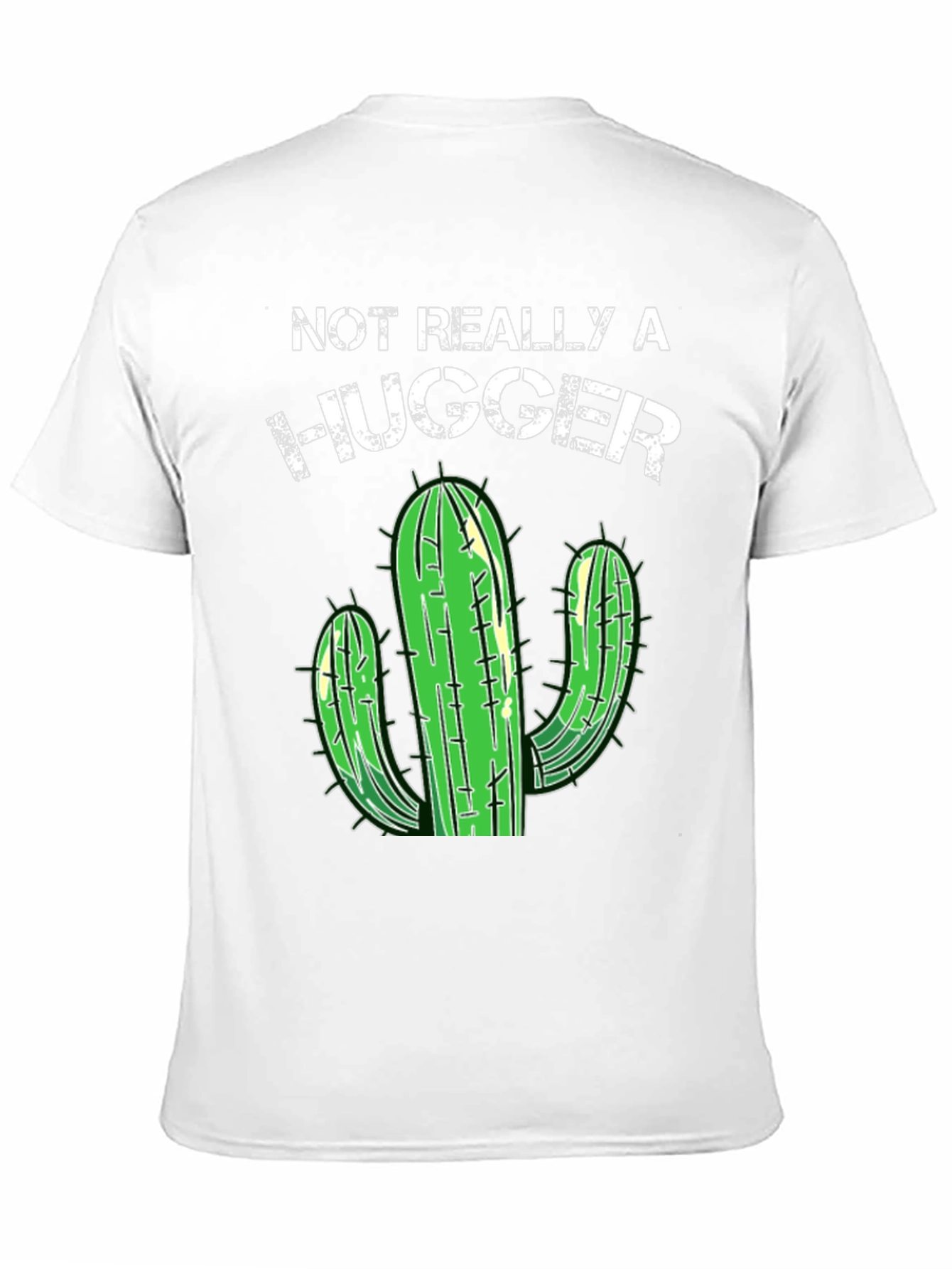 Black Not Really a Hugger Cactus Graphic Tee view 11