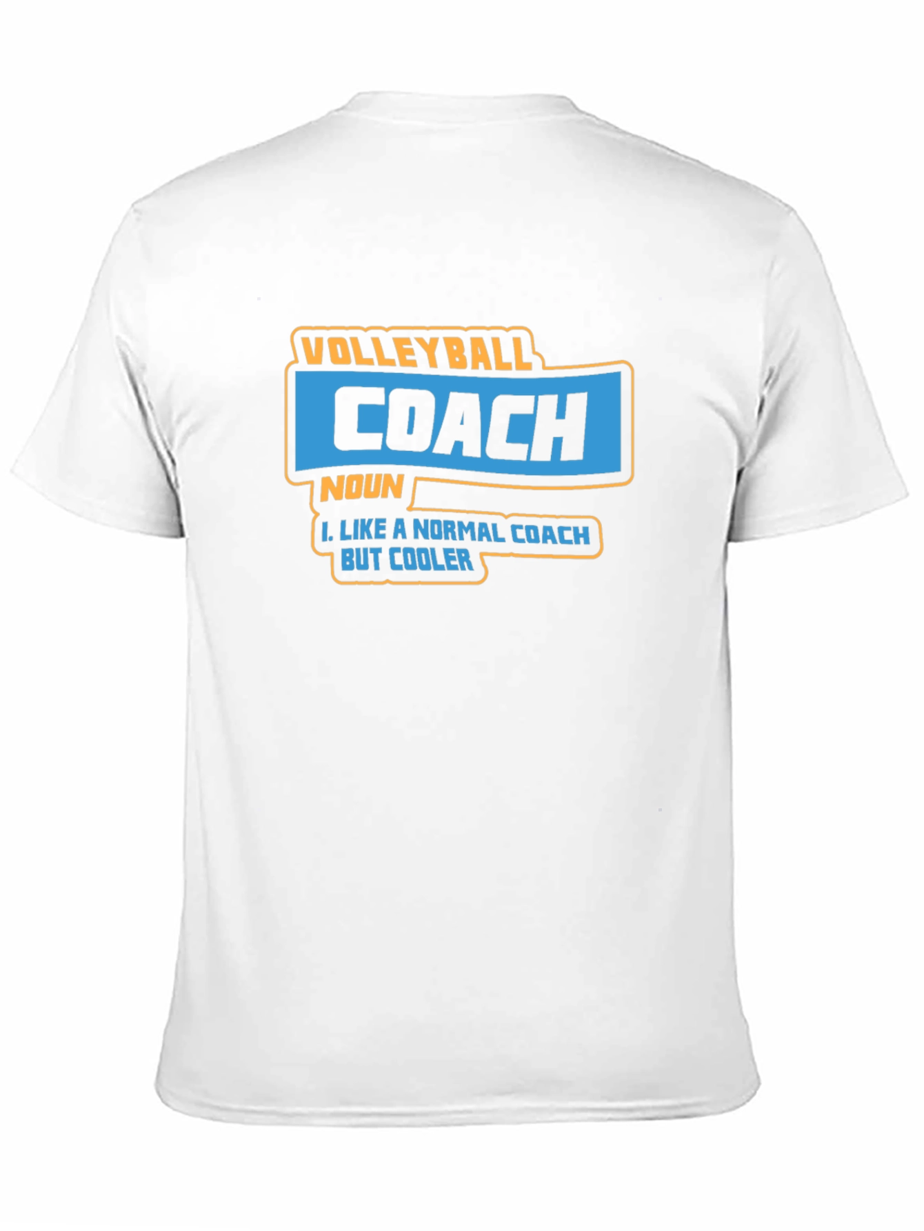 Black Volleyball Coach Funny Graphic T-Shirt view 11