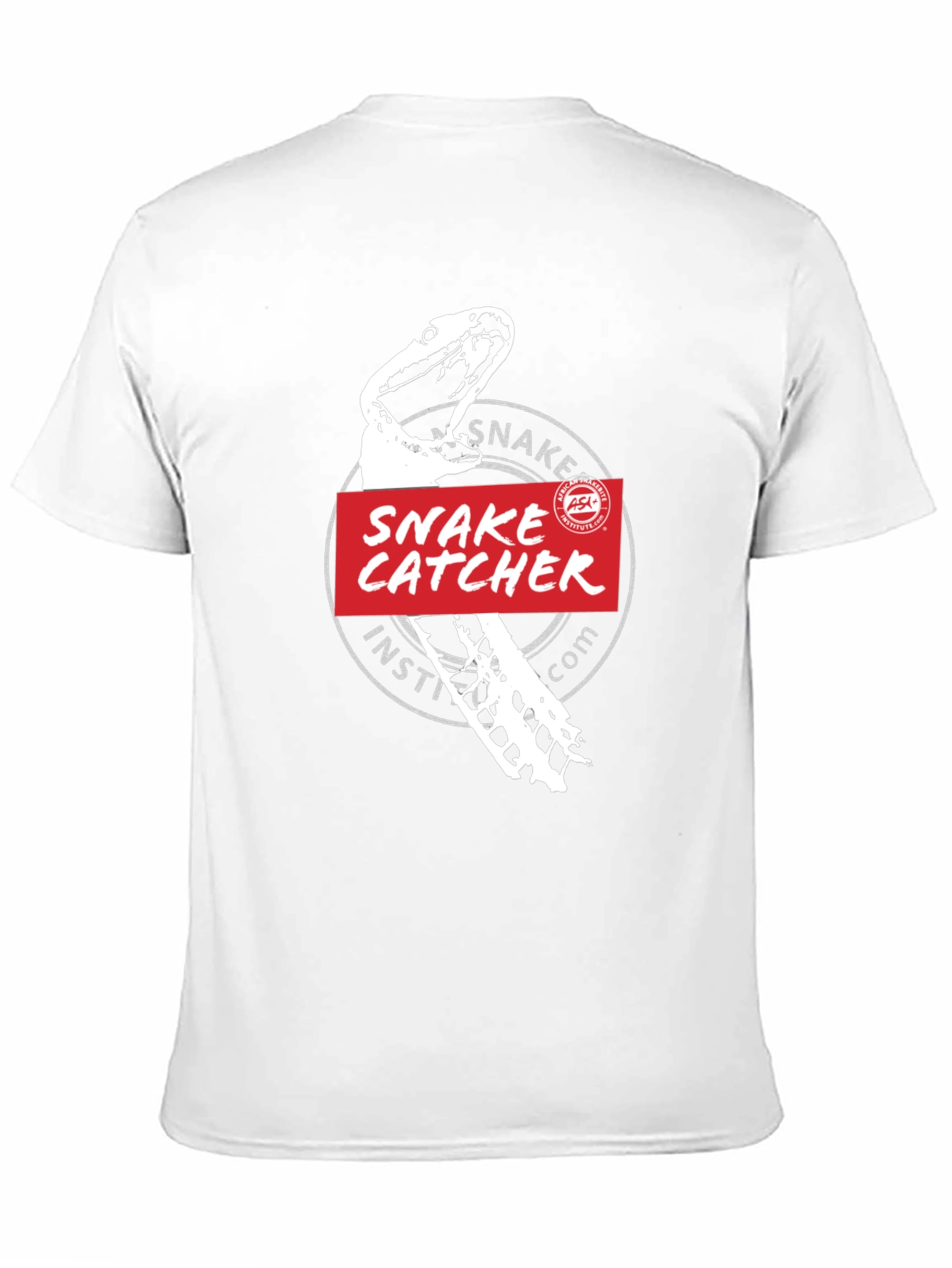 Black Snake Catcher Institute T-Shirt -  Black Cotton Tee view 11