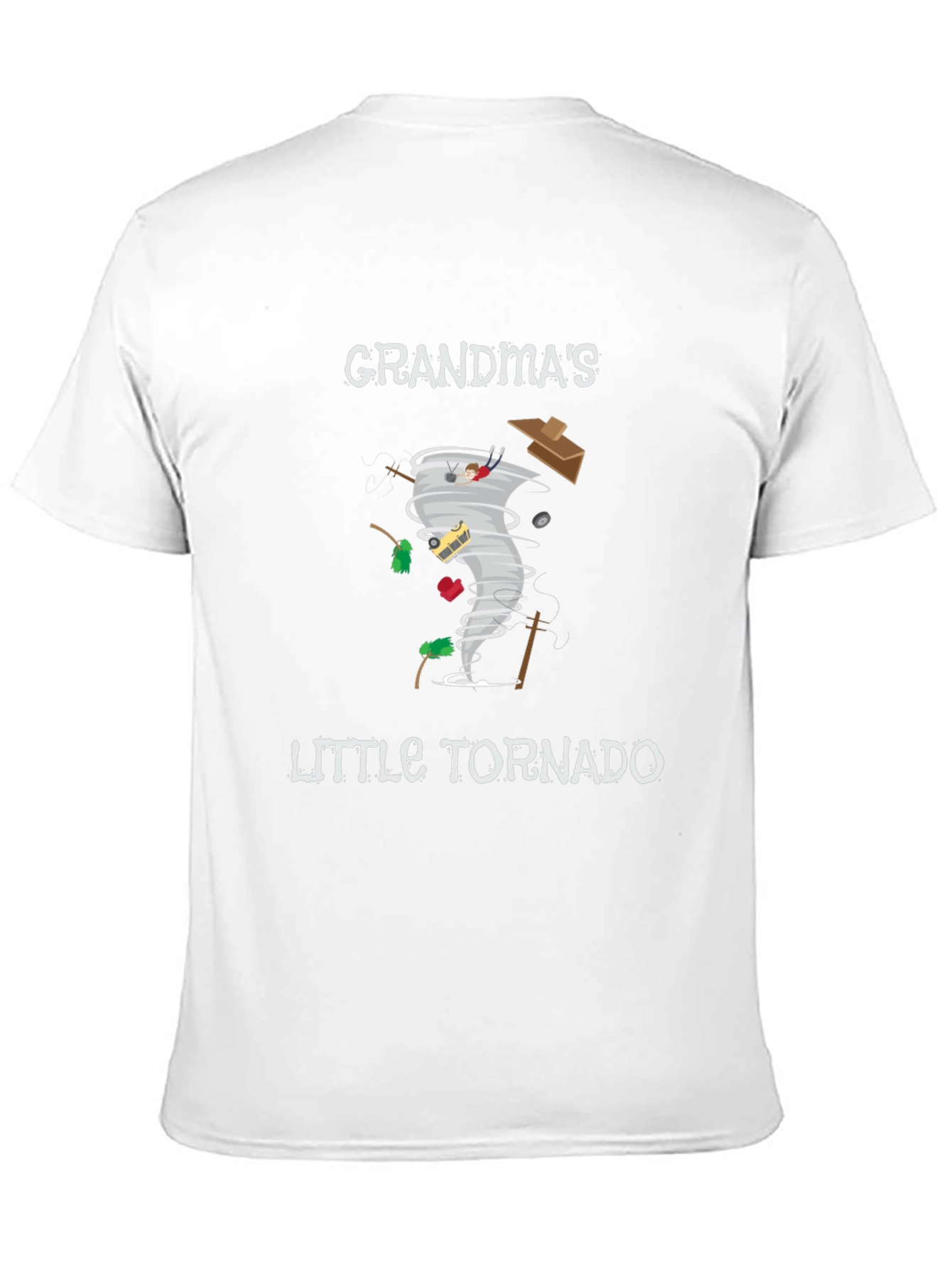 Black Grandma's Little Tornado Black Graphic Tee view 11