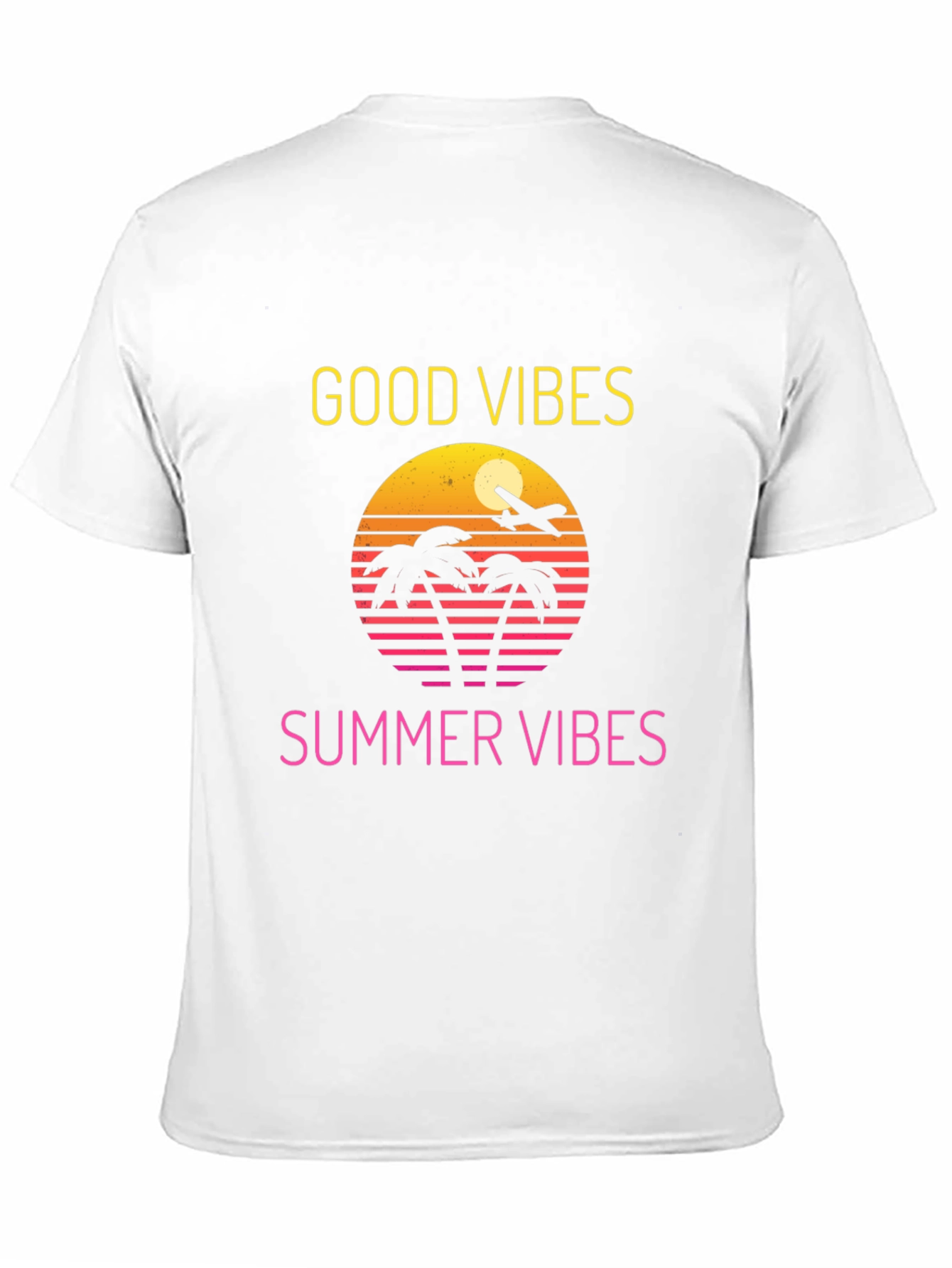 Black Good Vibes Summer T-Shirt view 11