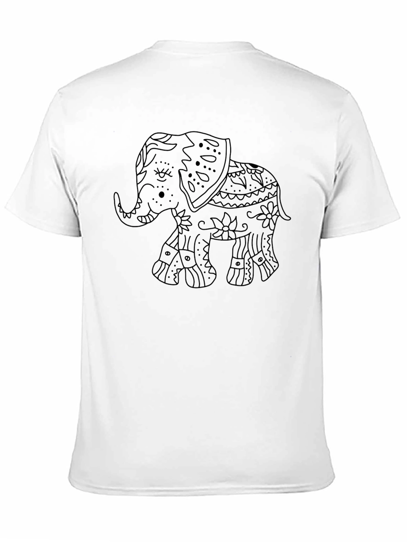 Black Black Elephant Graphic Tee - Men's Casual view 11