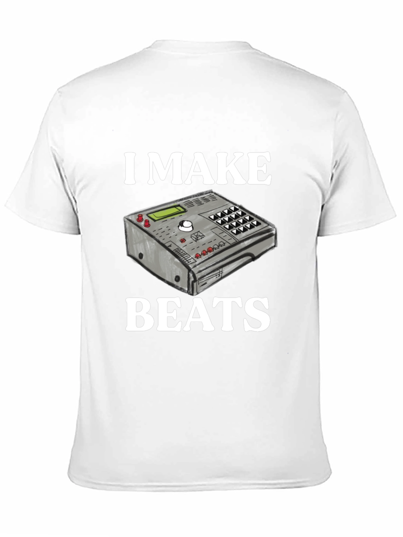 Black I Make Beats T-Shirt - Music Producer DJ view 11