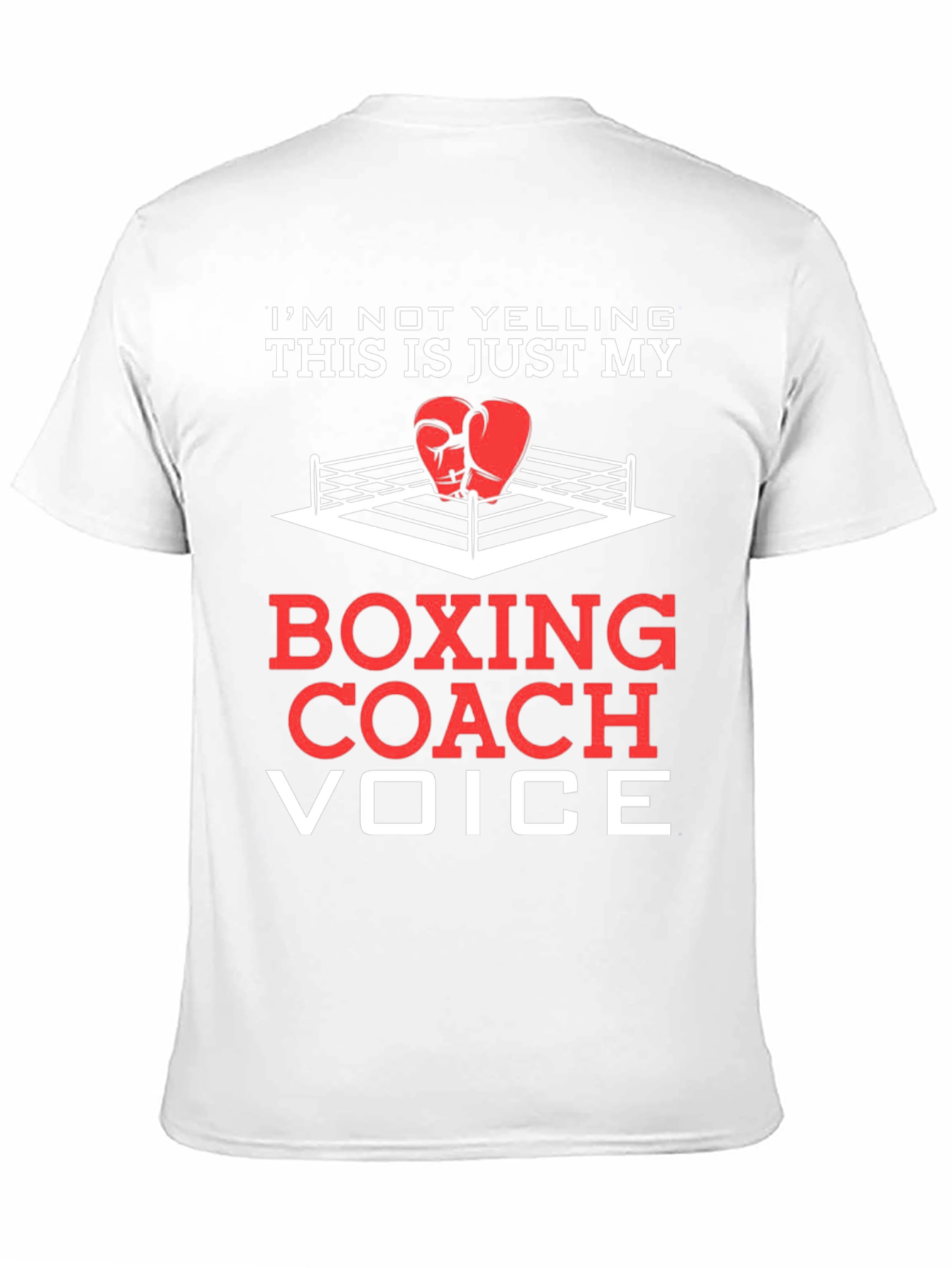 Black Boxing Coach Voice T-Shirt - Funny Boxing Gift view 11