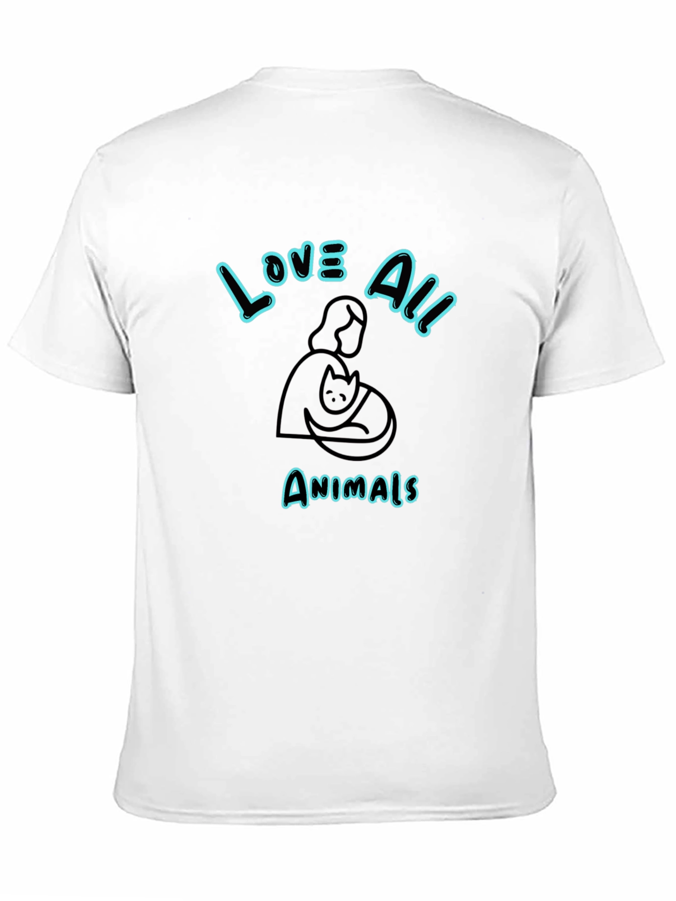 Black Love All Animals Graphic Tee - Unisex view 11