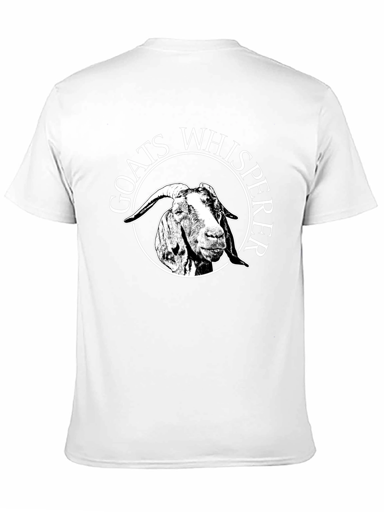 Black Goats Whisperer Graphic Tee - Black Cotton Casual T-Shirt view 11