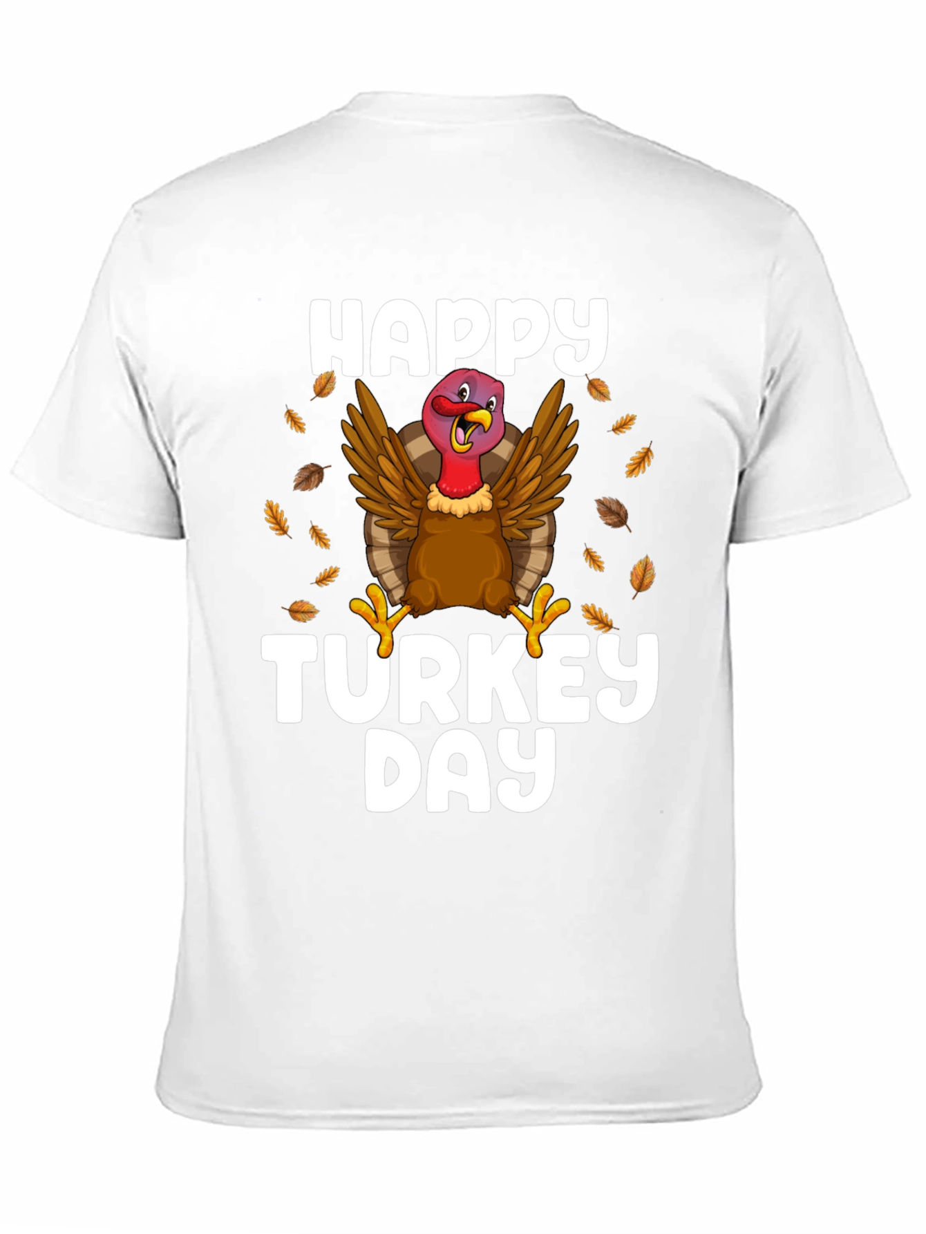 Black Happy Turkey Day Black T-Shirt view 11