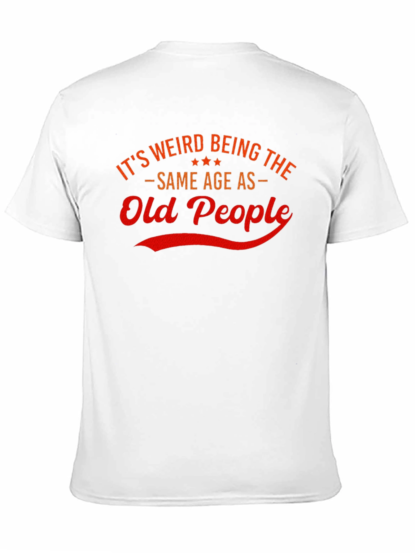 Black It's Weird Being The Same Age As Old People T-Shirt view 11