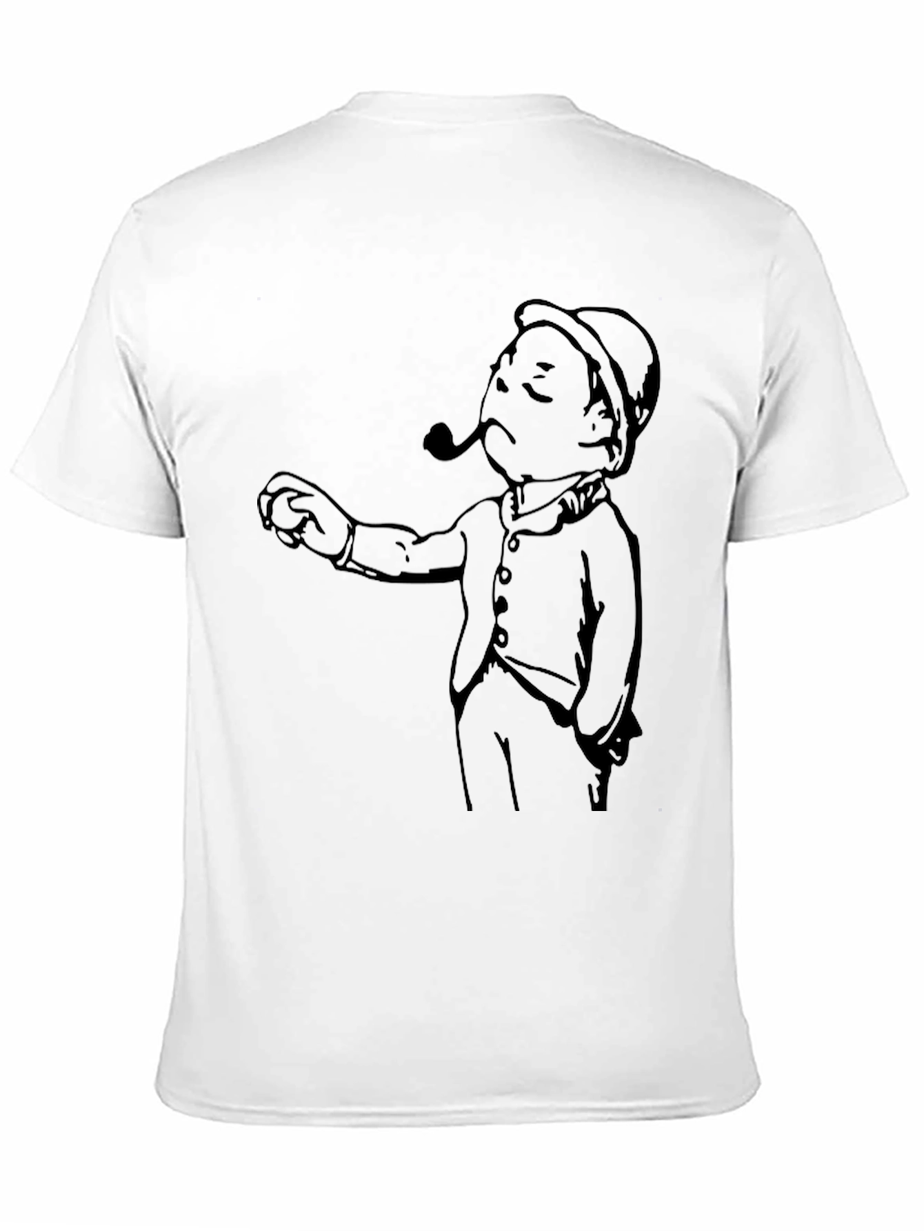 Black Vintage Cartoon Graphic Tee - Black view 11