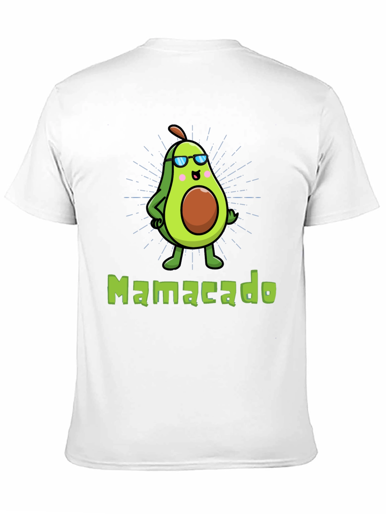 Black Cool Mamacado Avocado Graphic T-Shirt view 11