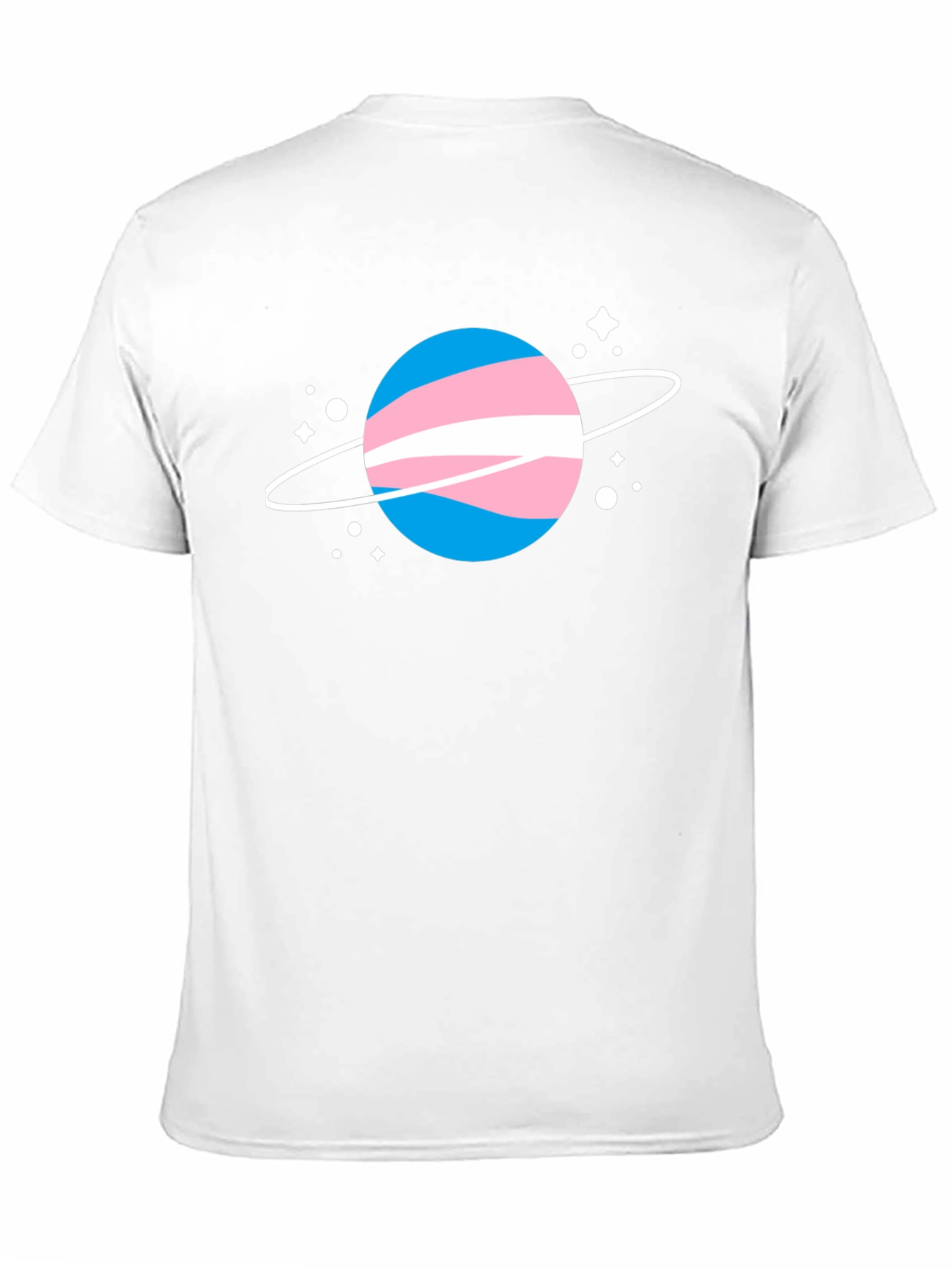Black Transgender Pride Planet T-Shirt - Unisex view 11