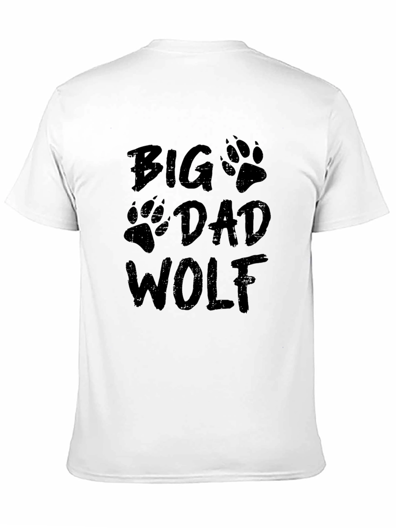 Black Big Dad Wolf Graphic Tee - Black view 11