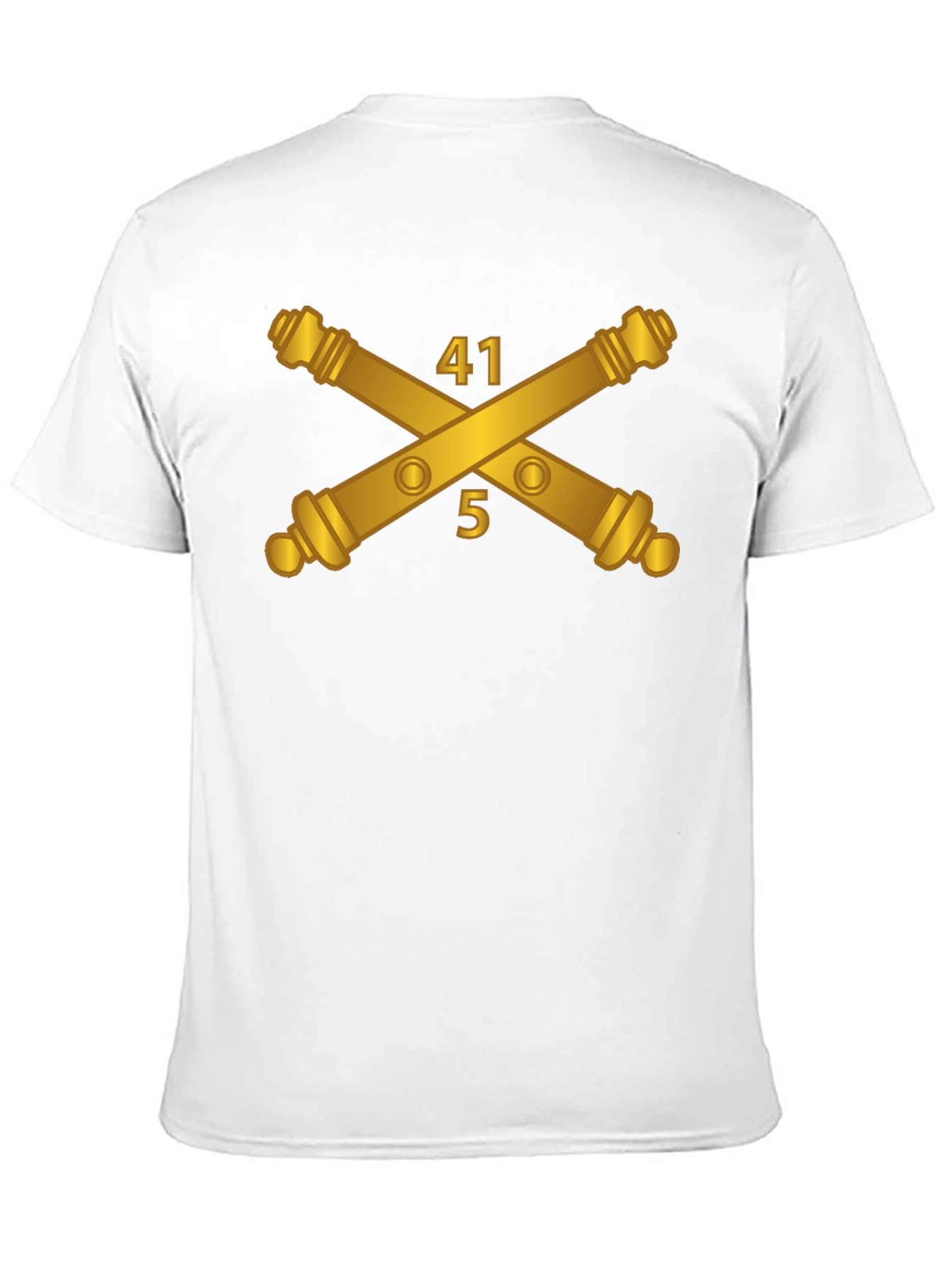 Black 41st Field Artillery Regiment Crossed Cannons T-Shirt view 11