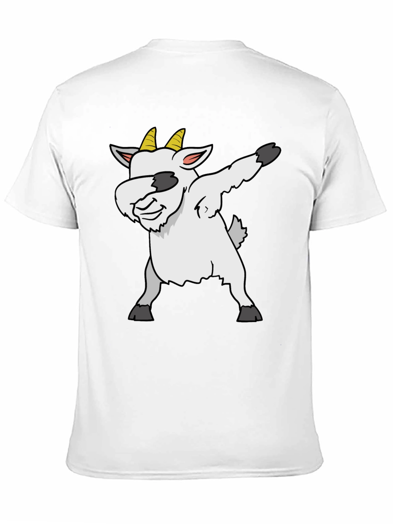 Black Dabbing Goat Graphic Tee - Black T-Shirt view 11