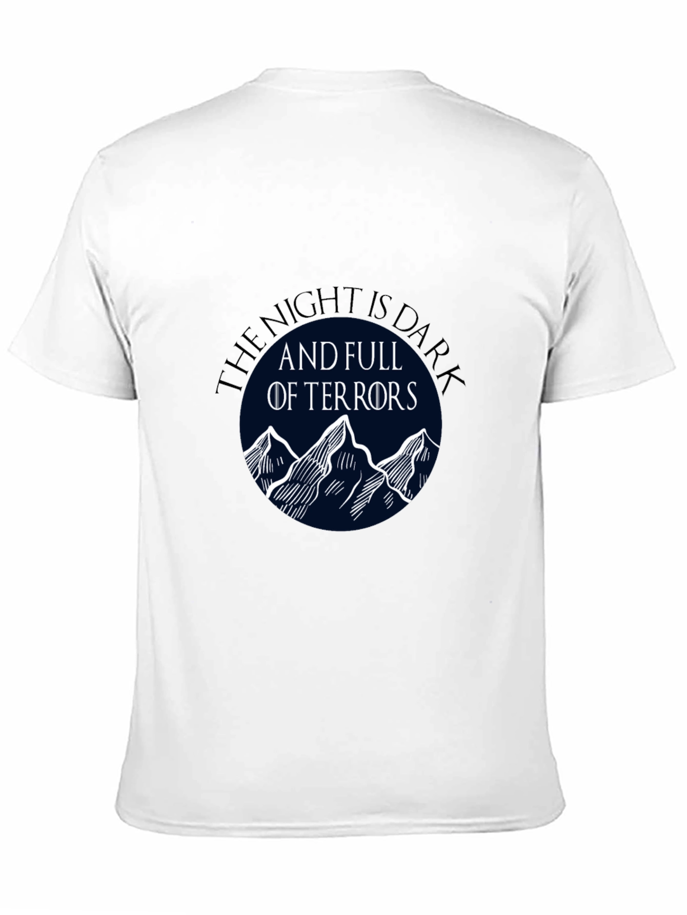 Black The Night Is Dark T-Shirt view 11