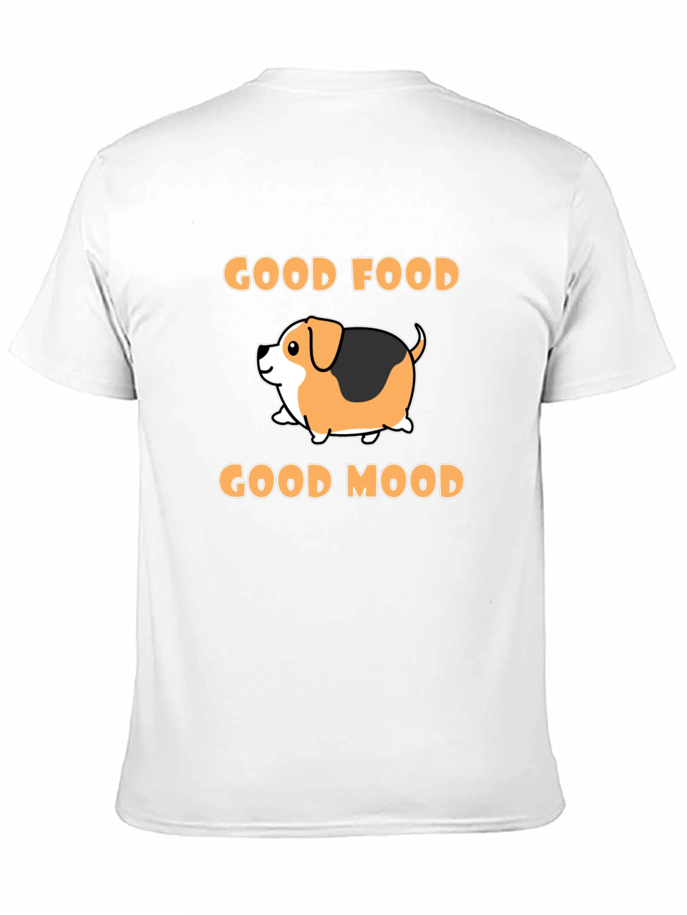 Black Good Food Good Mood Dog T-Shirt view 11