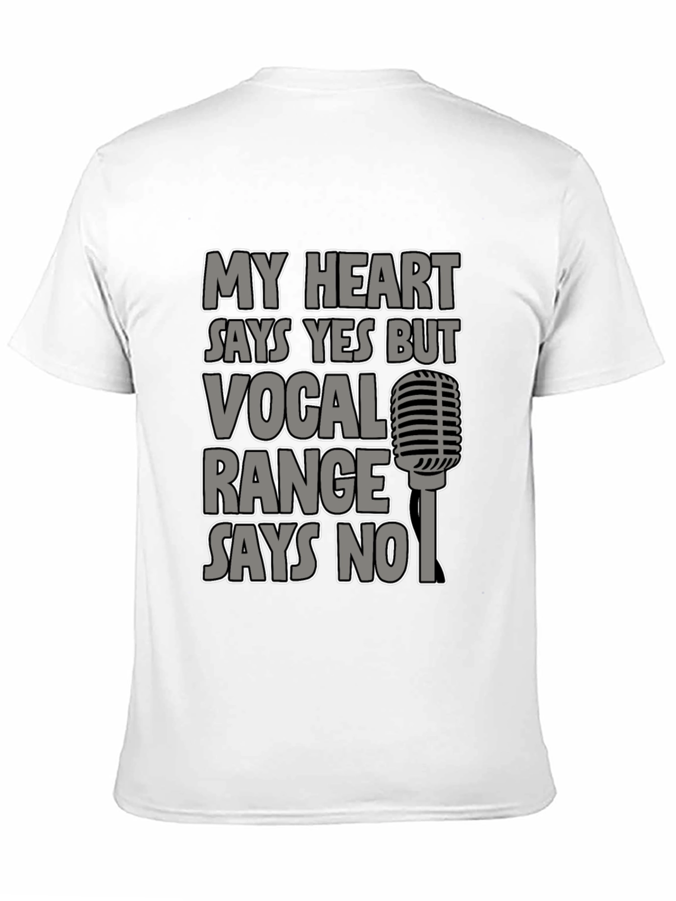 Black My Heart Says Yes T-Shirt, Vocal Range Says No view 11