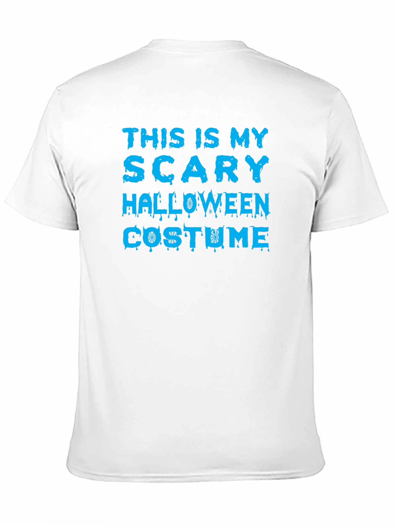 Black Scary Halloween Costume T-Shirt view 11