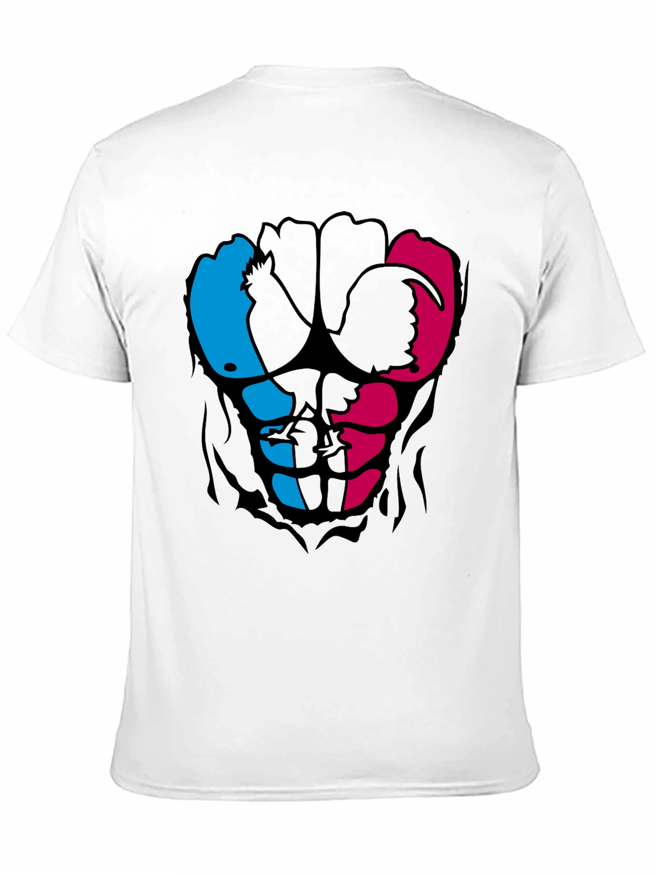 Black Rooster Abs Graphic T-Shirt - Black view 11