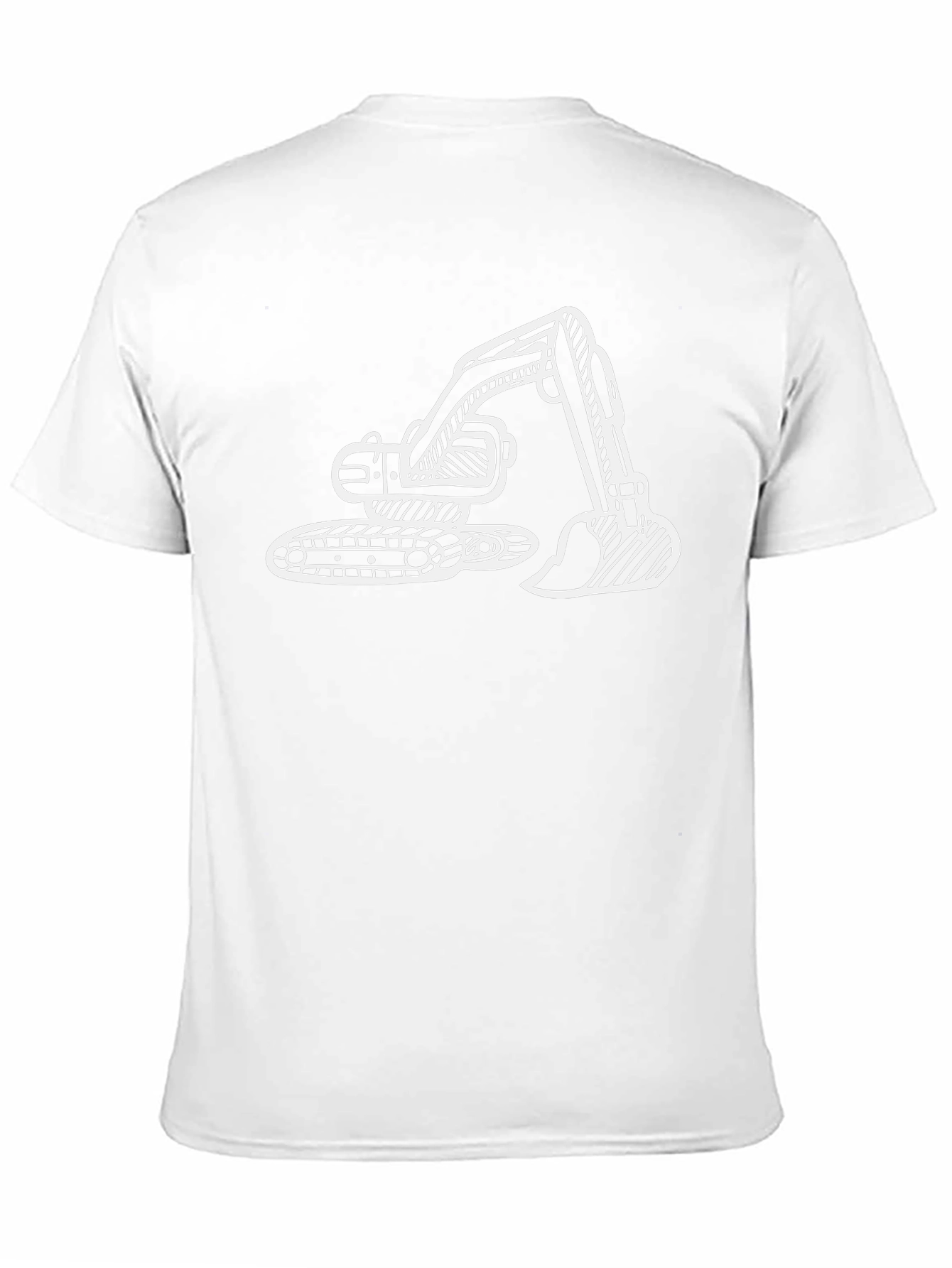 Excavator Graphic Tee - Construction Vehicle Design - 11