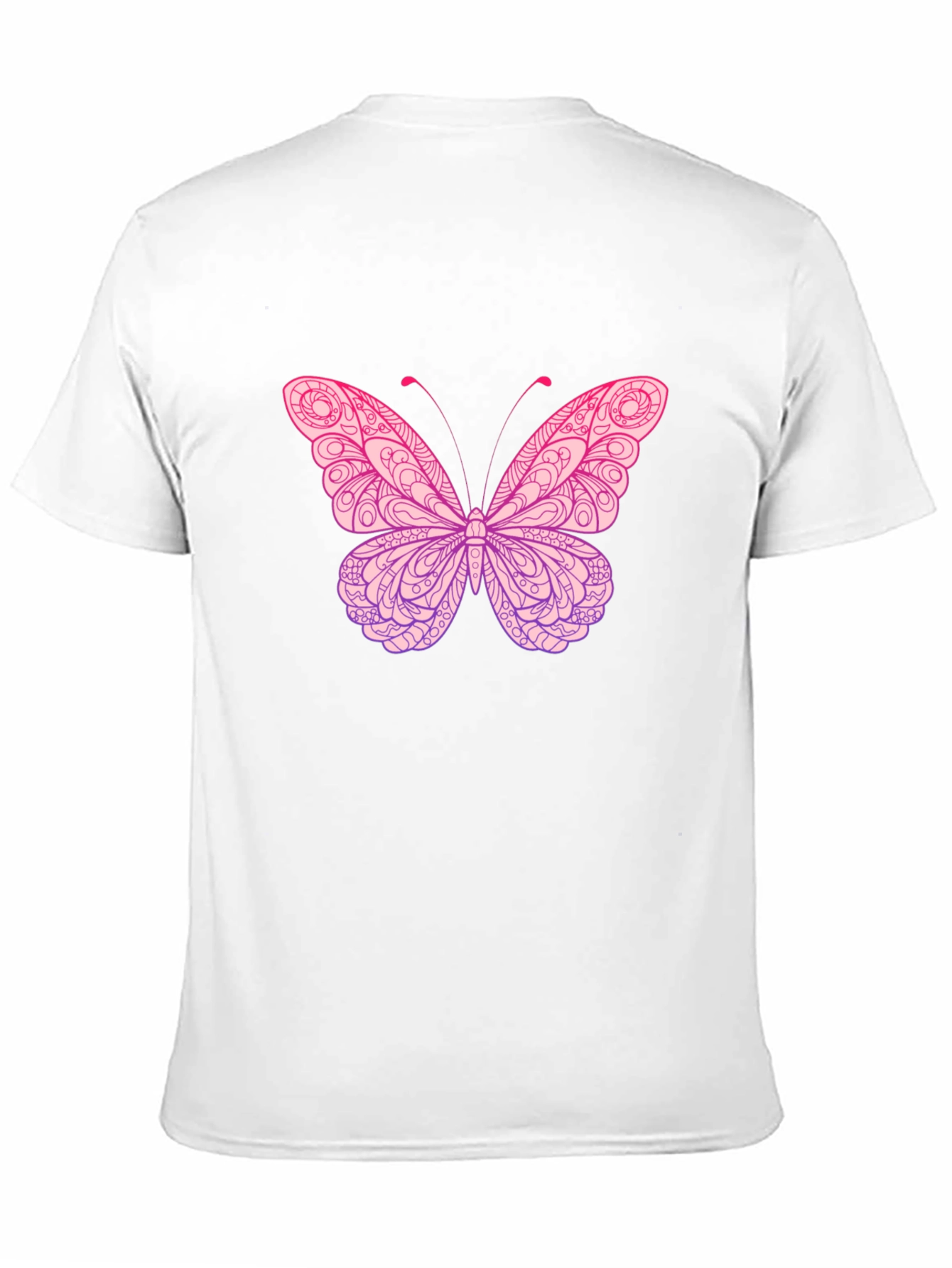 Black Butterfly Graphic Print Black T-Shirt view 11