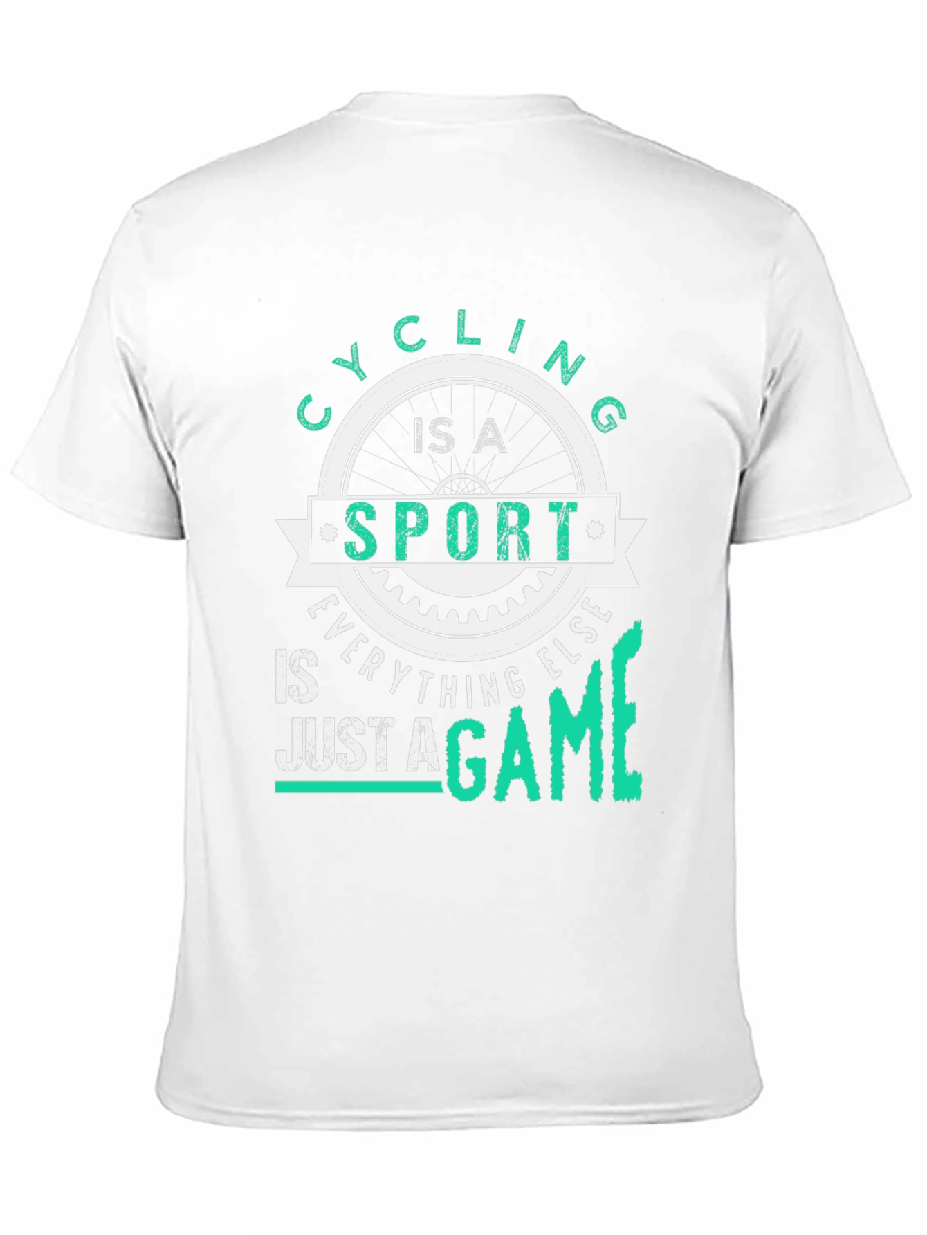 Black Cycling Is A Sport Graphic T-Shirt view 11