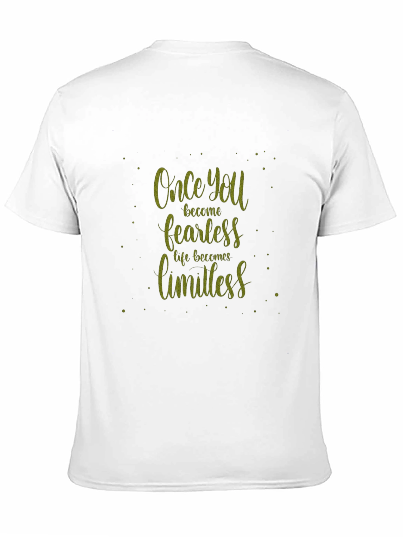 Black Fearless Limitless Black Graphic Tee view 11