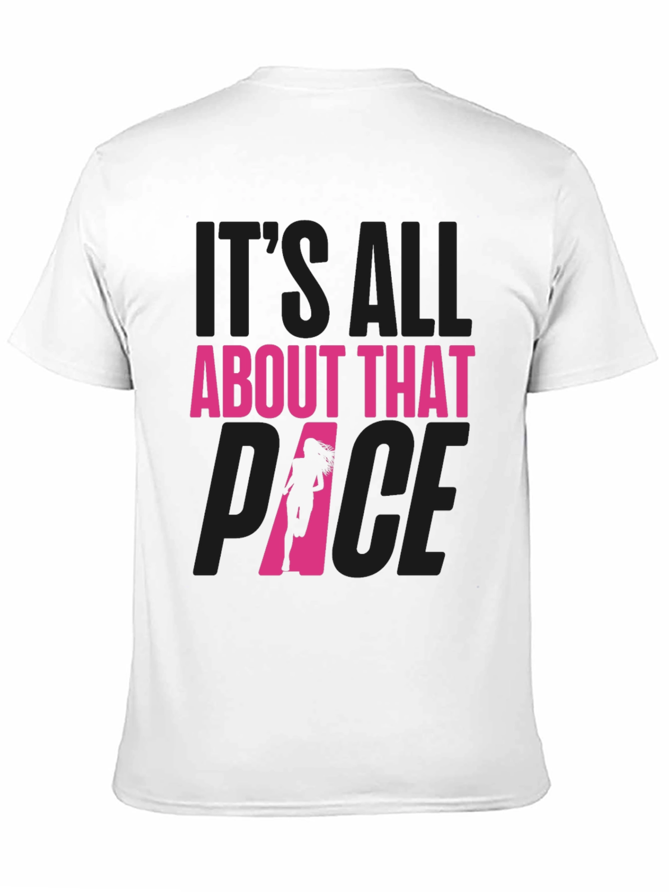 Black It's All About That Pace Running T-Shirt view 11