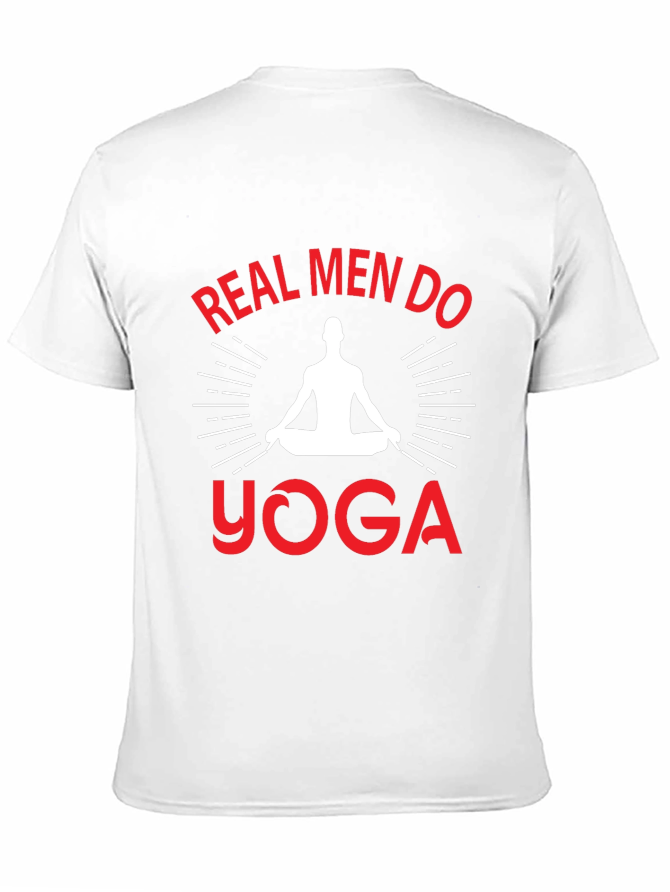 Black Real Men Do Yoga Graphic T-Shirt view 11
