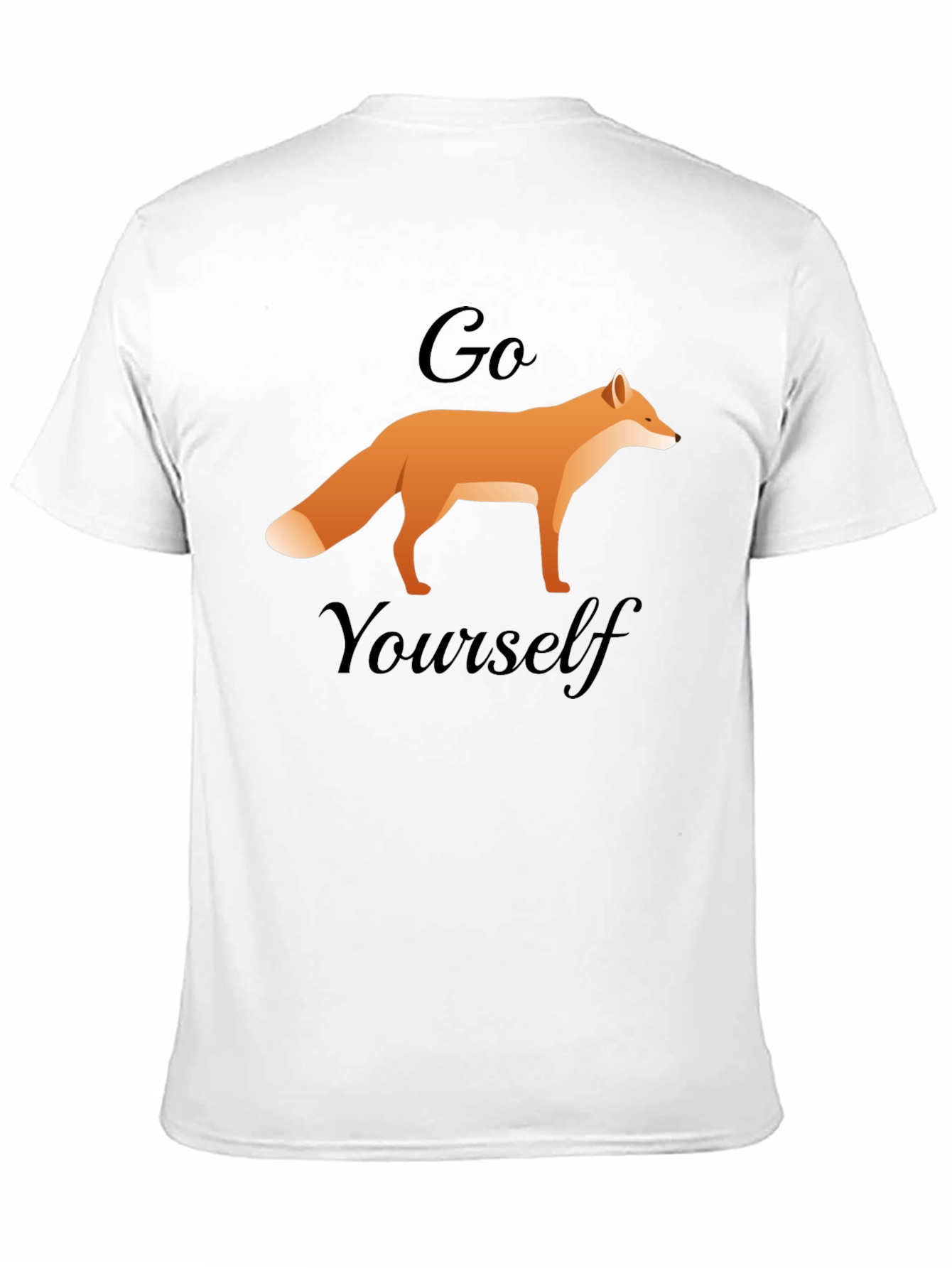 Black Go Fox Yourself T-Shirt - Funny Animal Tee view 11