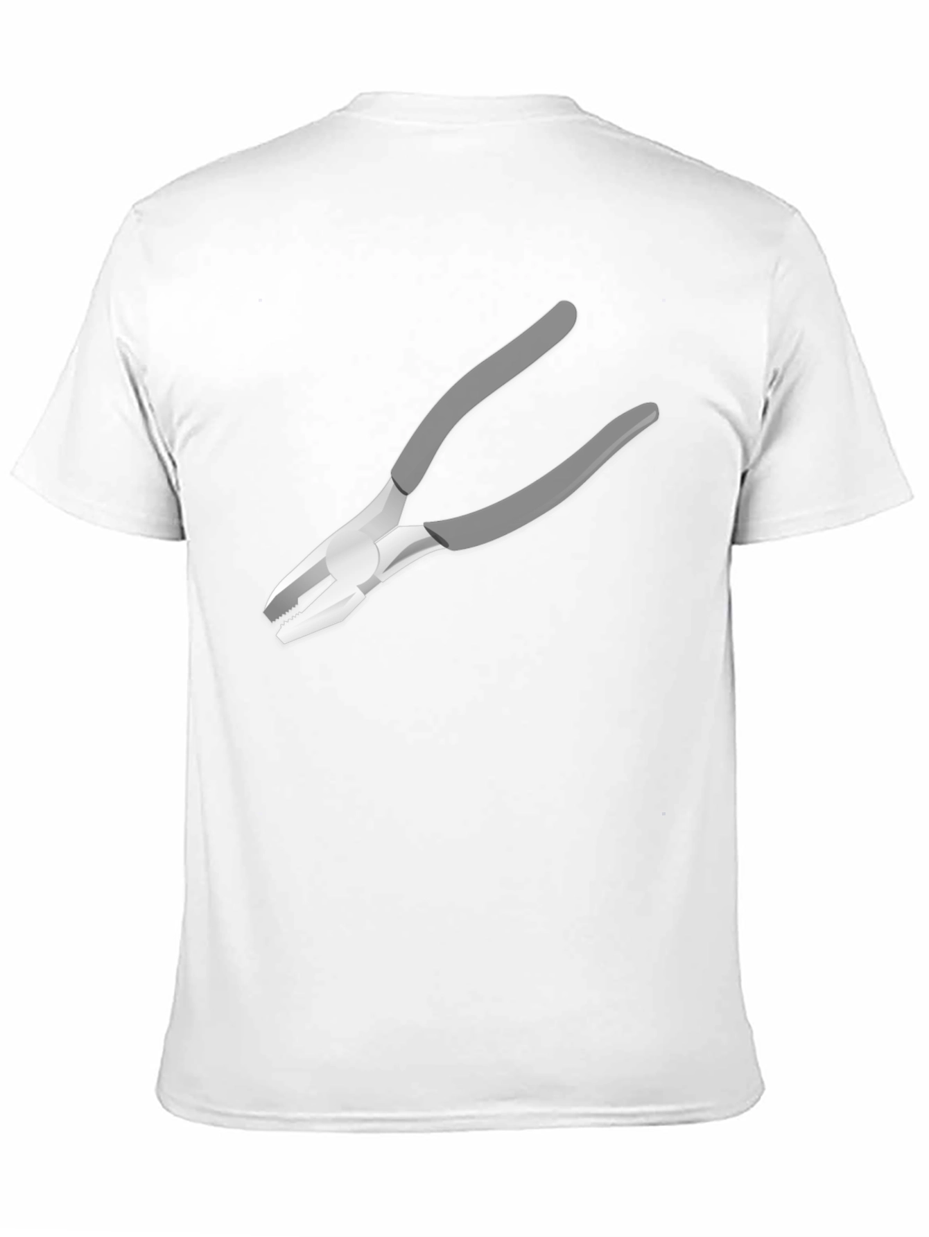 Black Novelty Pliers Graphic Black T-Shirt view 11