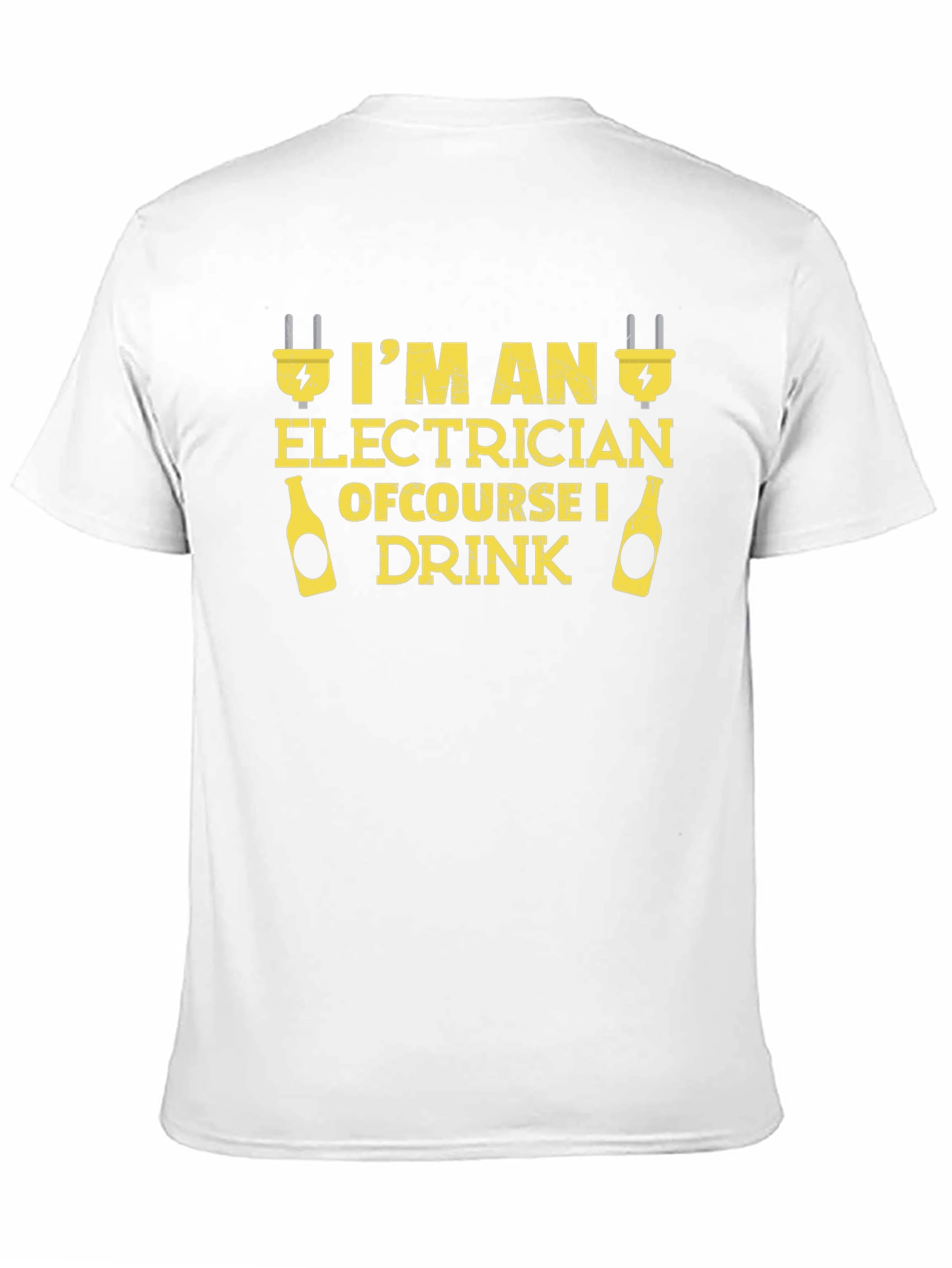 Black Electrician T-Shirt - Of Course I Drink Funny Tee view 11