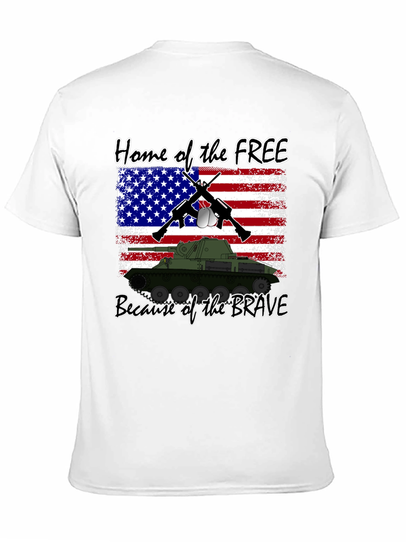 Black Home of the Free T-Shirt view 11