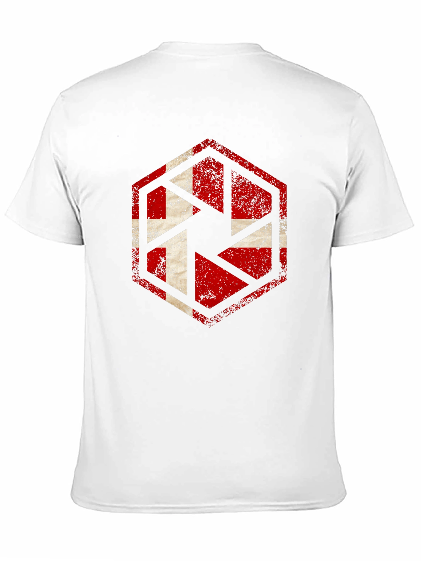 Black Denmark Flag Camera Shutter Men's Black T-Shirt view 11