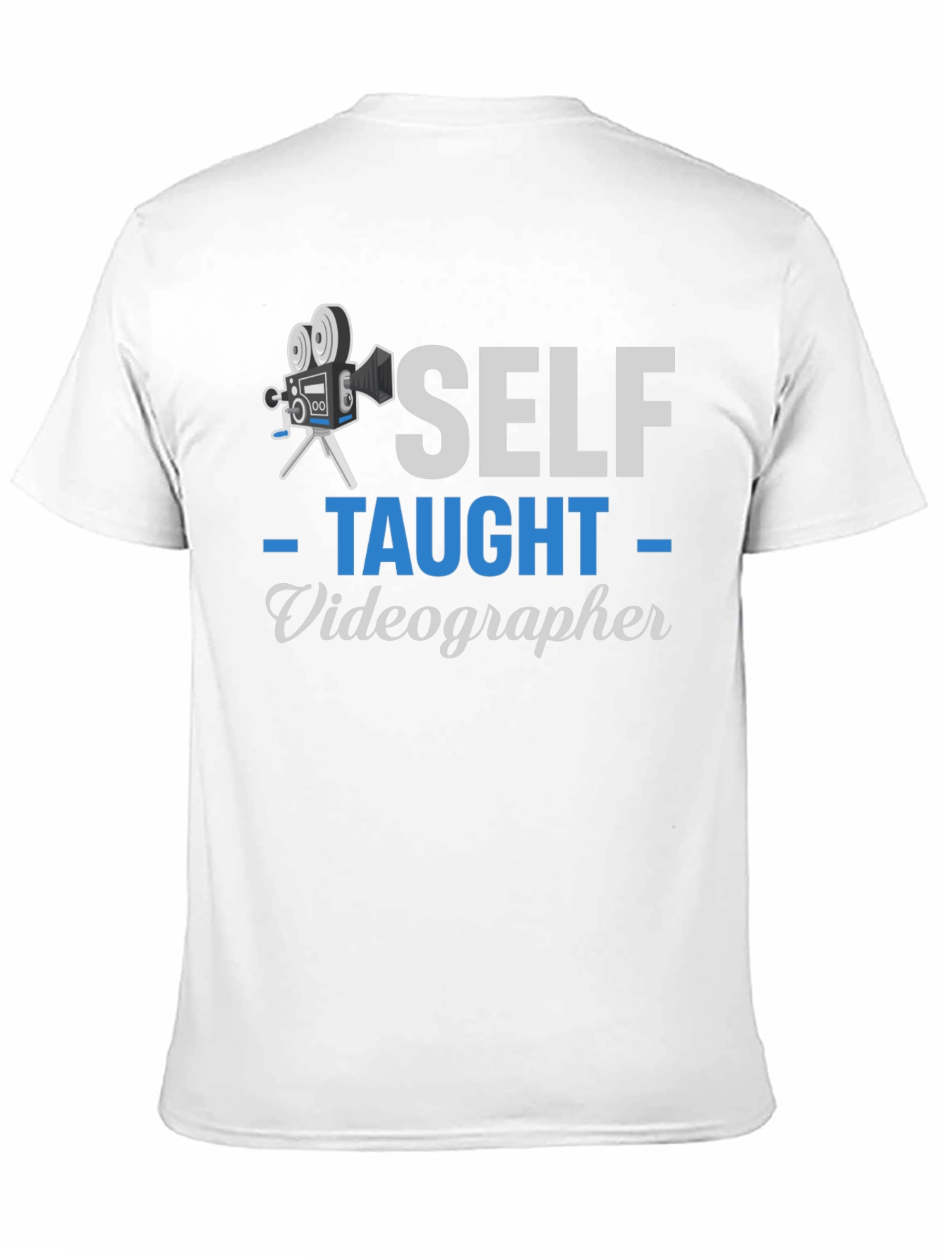 Black Self Taught Videographer Graphic Tee view 11