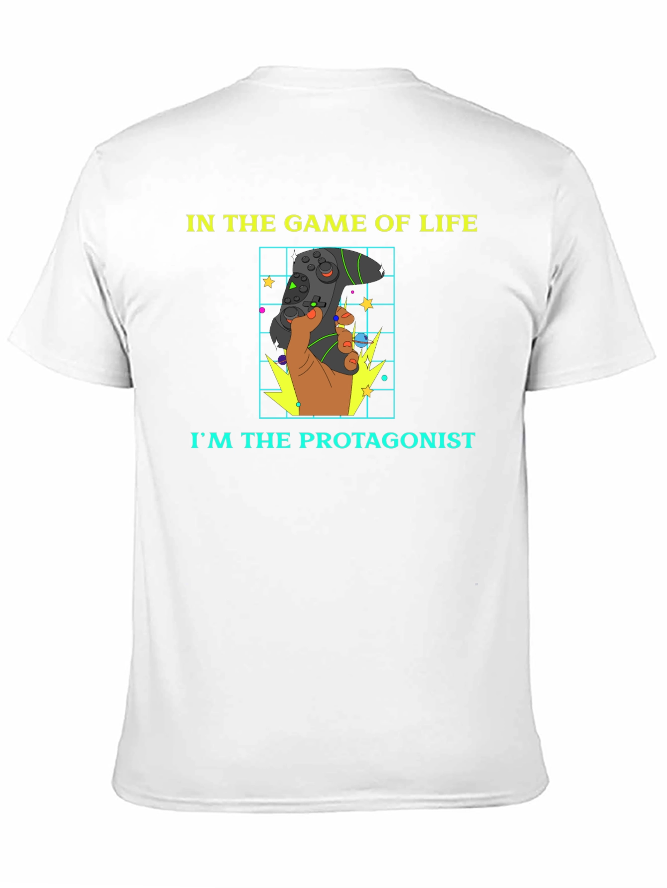 Black Gamer Life Protagonist Graphic T-Shirt view 11