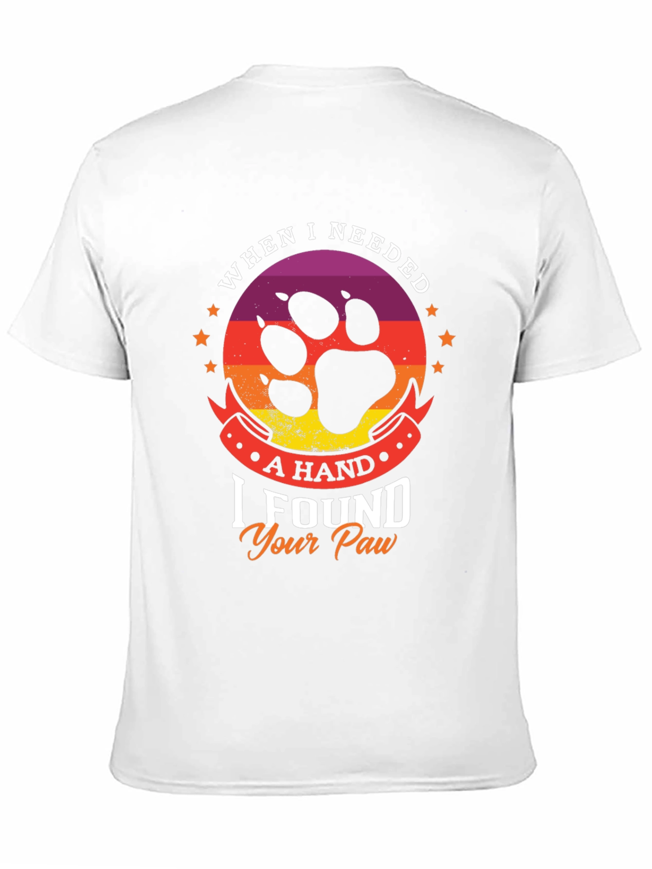 Black Paw Print T-Shirt - Dog Lover Tee view 11