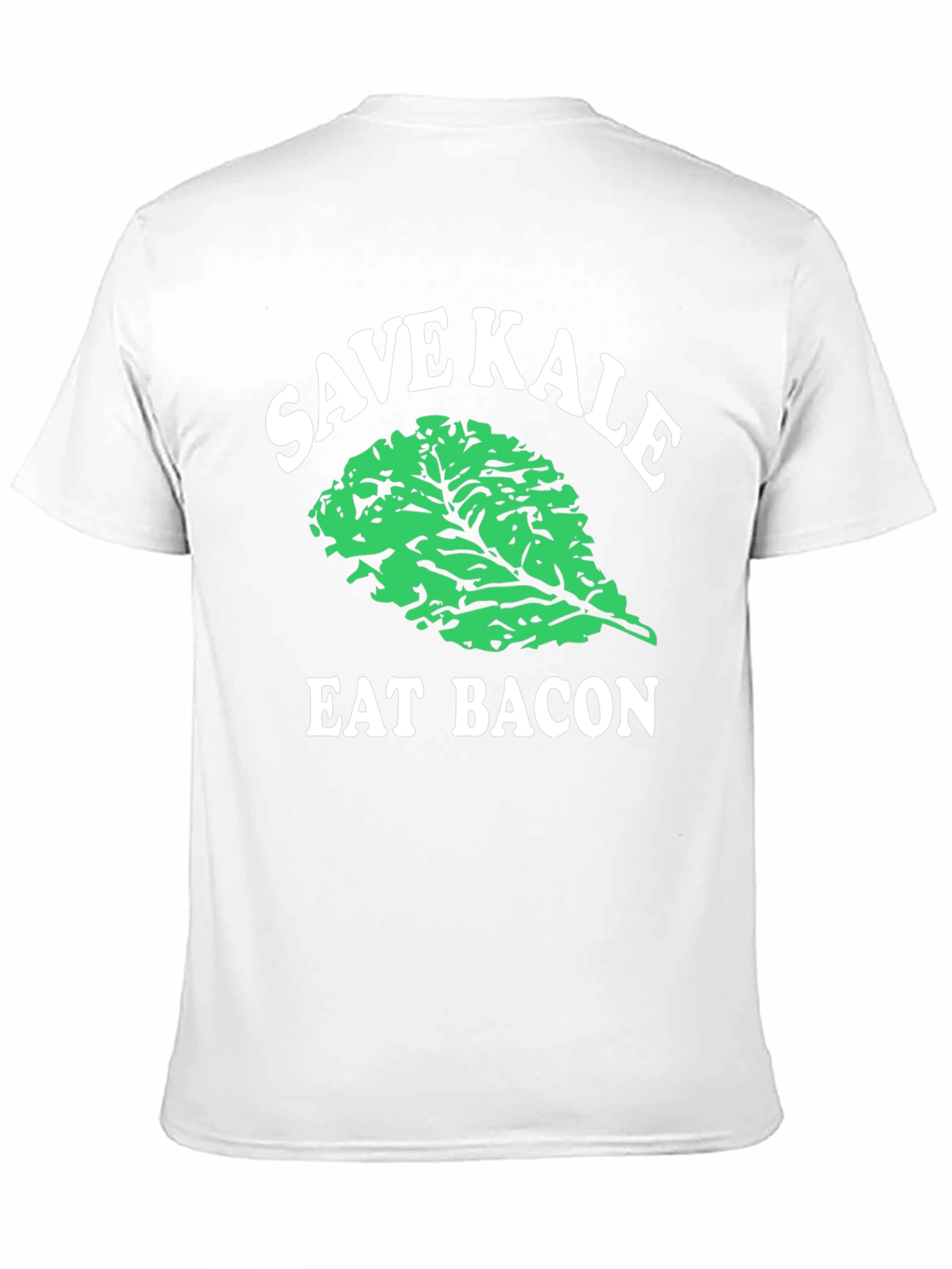 Black Save Kale Eat Bacon Graphic Tee view 11