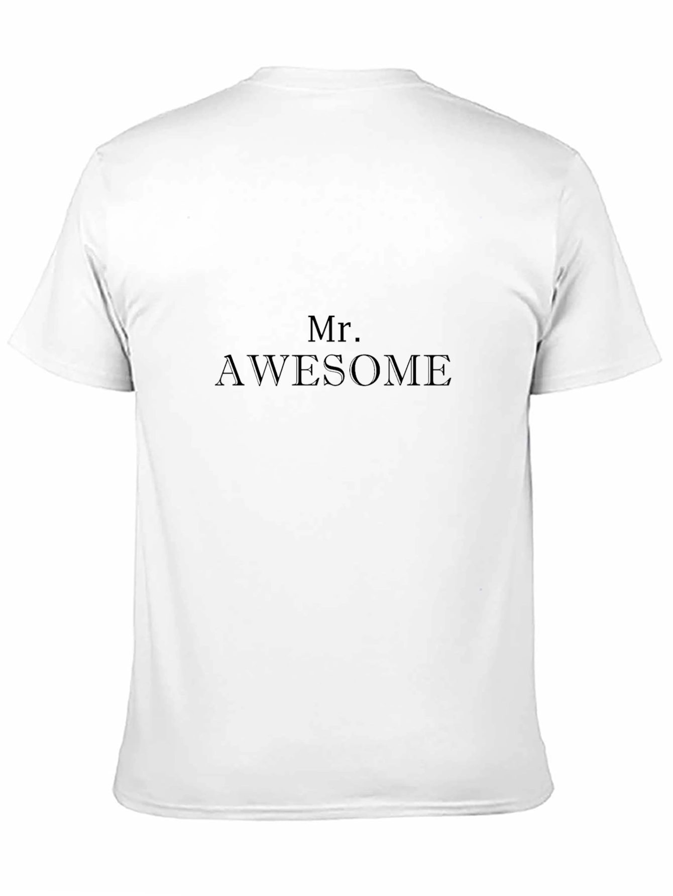 Black Mr. Awesome Black T-Shirt | Comfortable & Stylish view 11