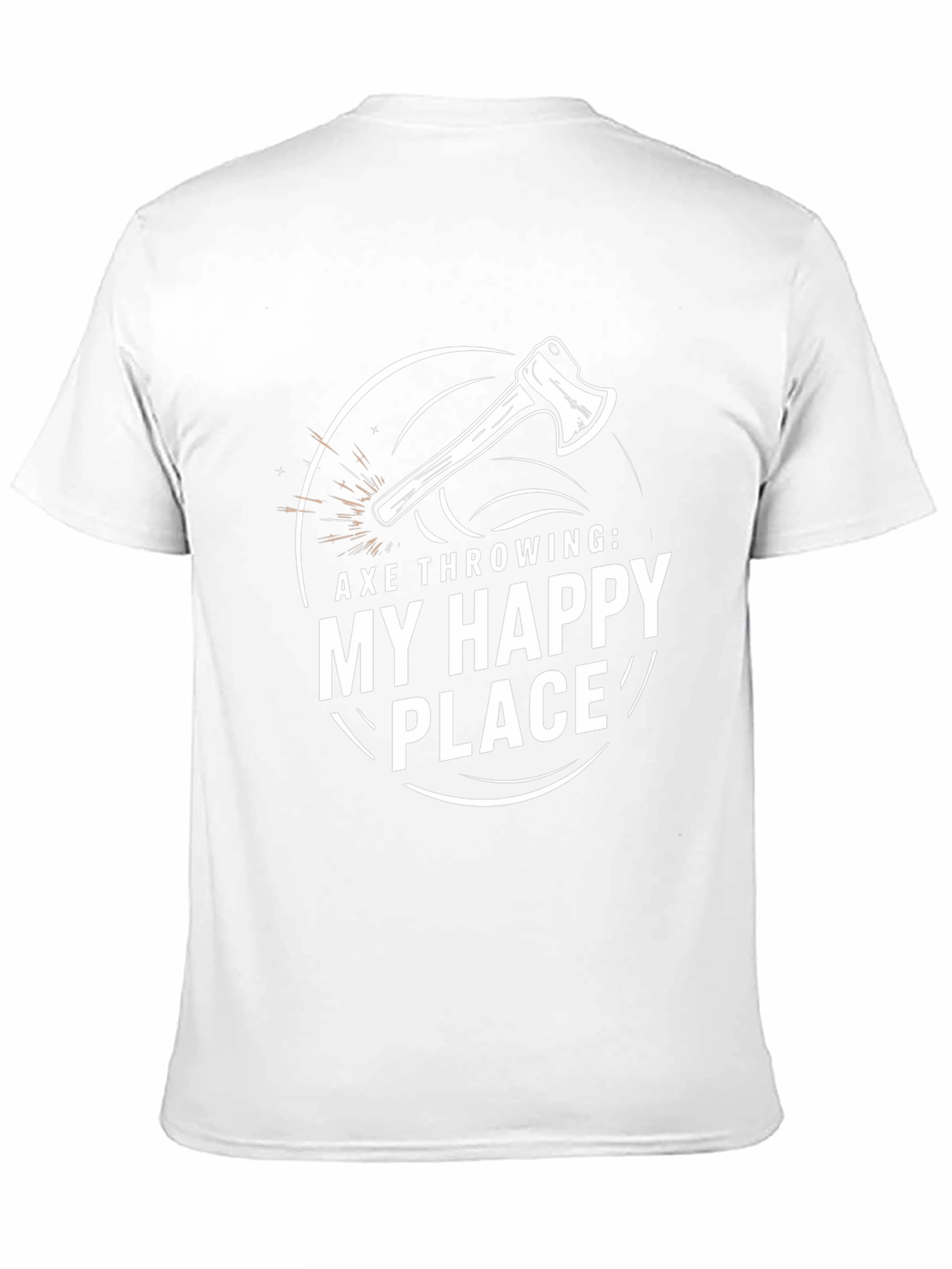 Black Axe Throwing: My Happy Place Graphic T-Shirt view 11