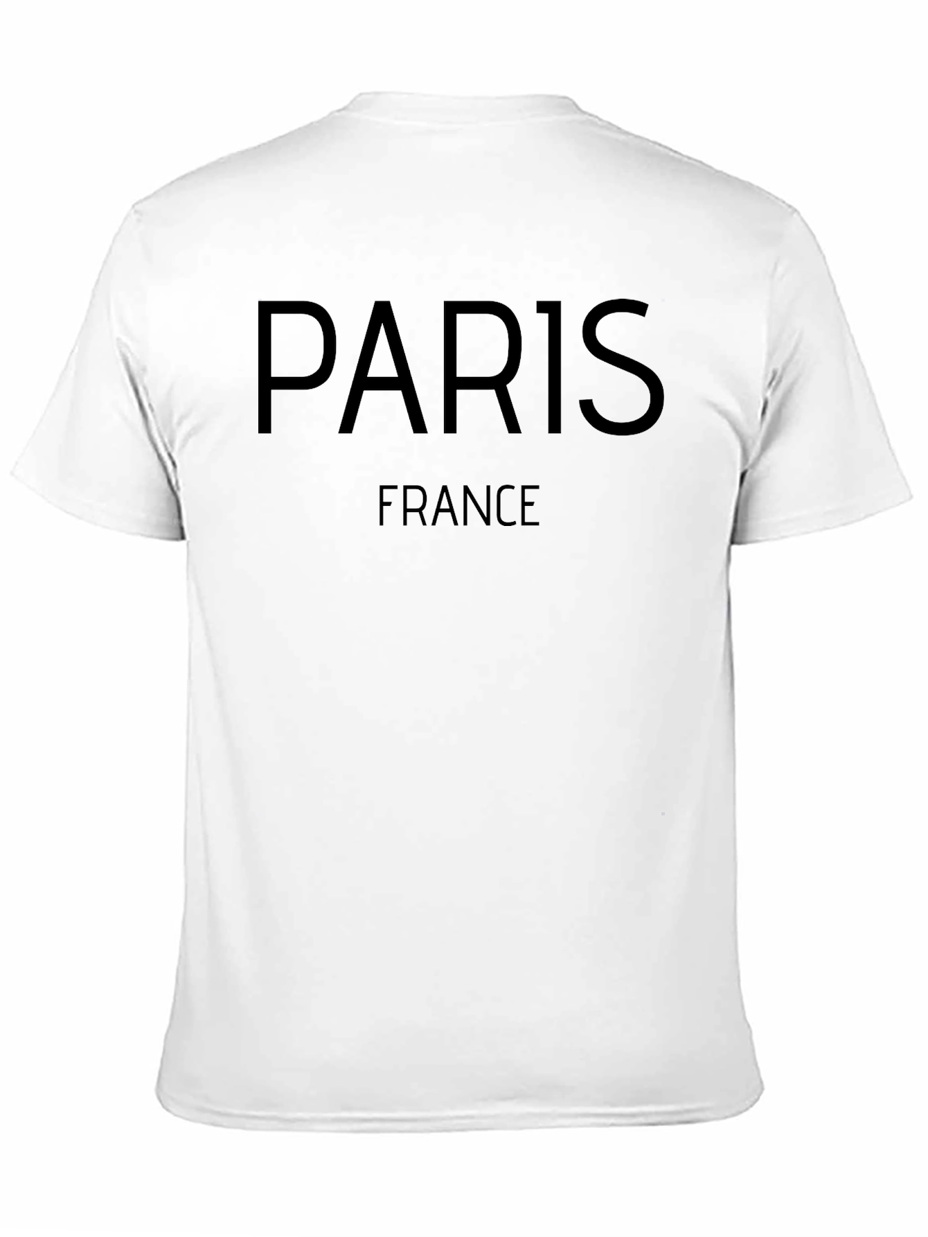 Black Paris France Black T-Shirt view 11