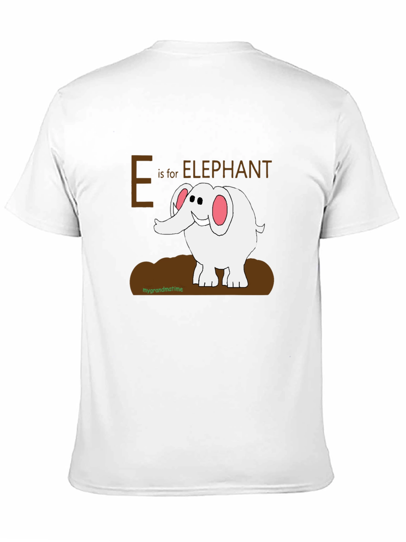 Black E is for Elephant Graphic T-Shirt view 11
