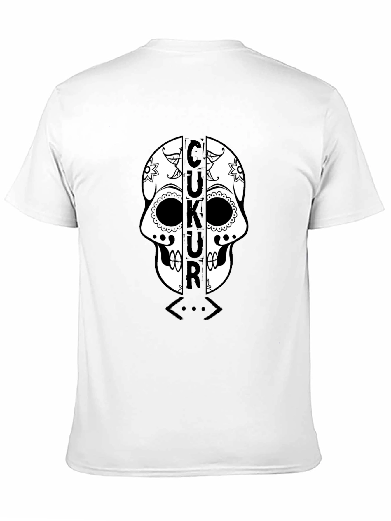 Black Çukur Skull T-Shirt - Black Graphic Tee view 11